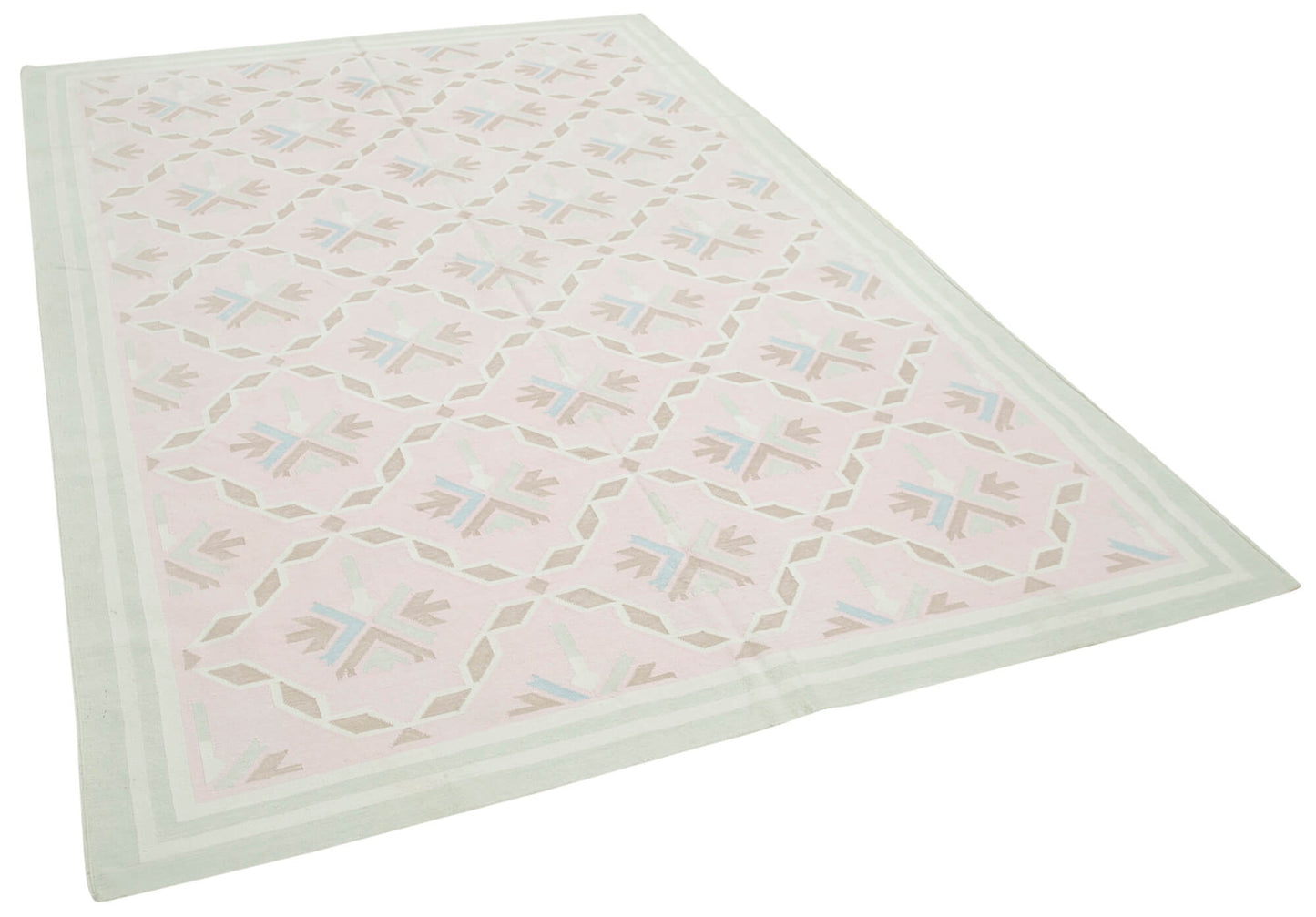 6x9 Pink Dhurrie Rug - 38260