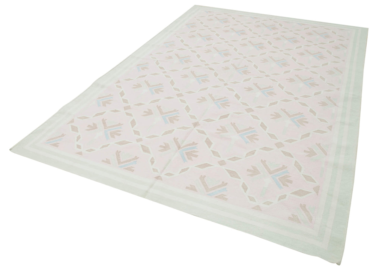 6x9 Pink Dhurrie Rug - 38260