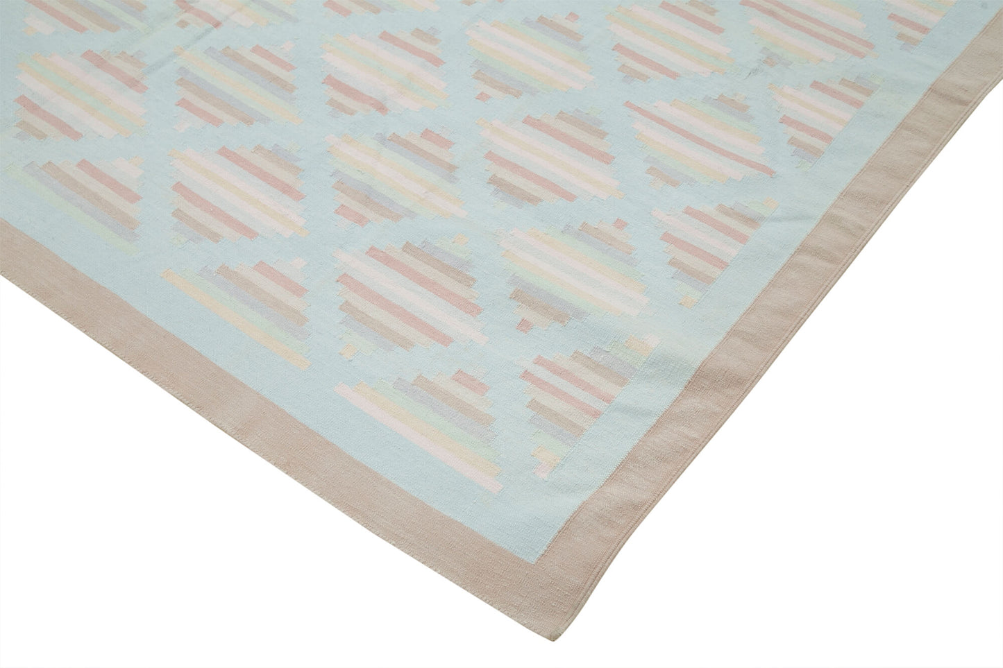 6x9 Beige Dhurrie Rug - 38264