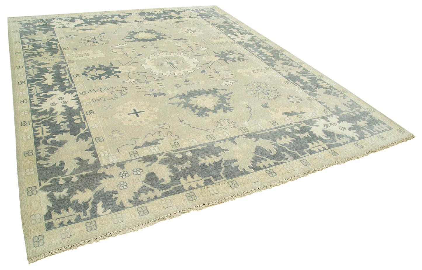 9x12 Beige Oushak Rug - 38286