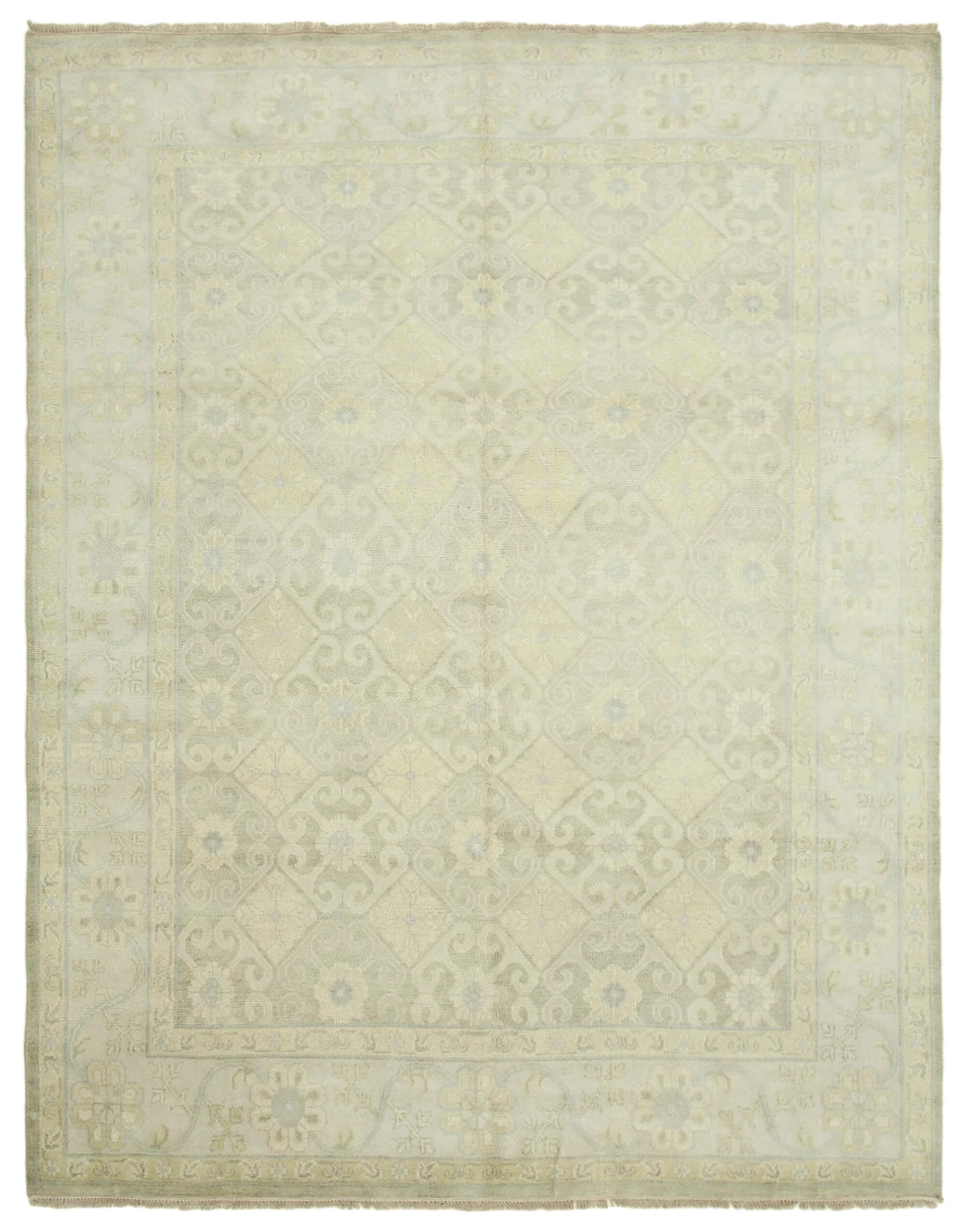 8x10 Beige Oushak Rug - 38414