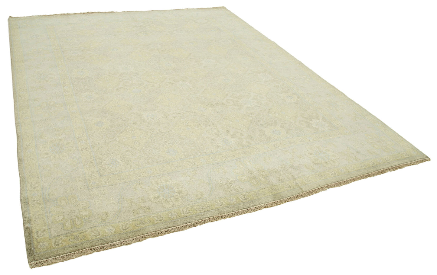 8x10 Beige Oushak Rug - 38414