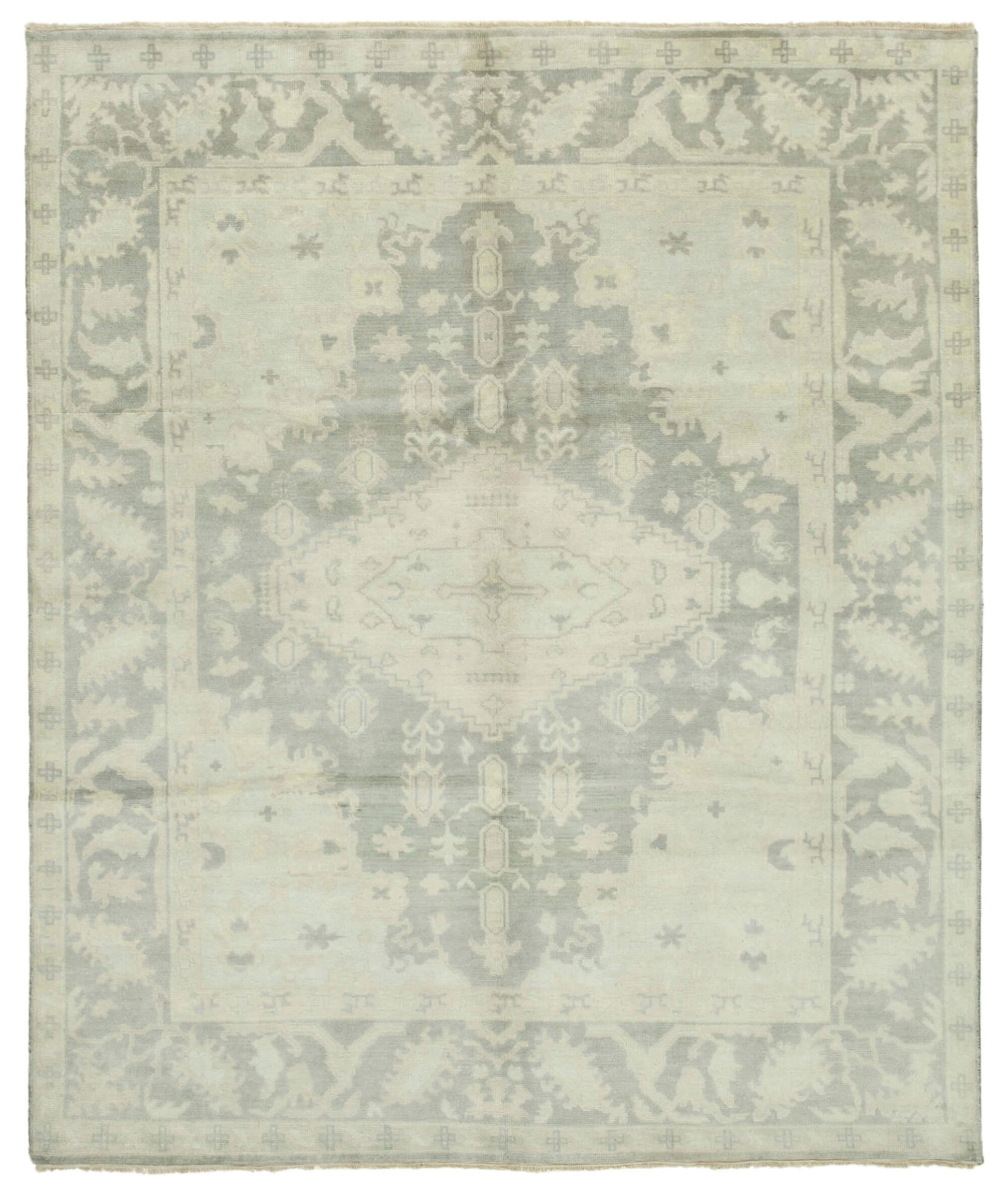 8x10 Beige Oushak Rug - 38430