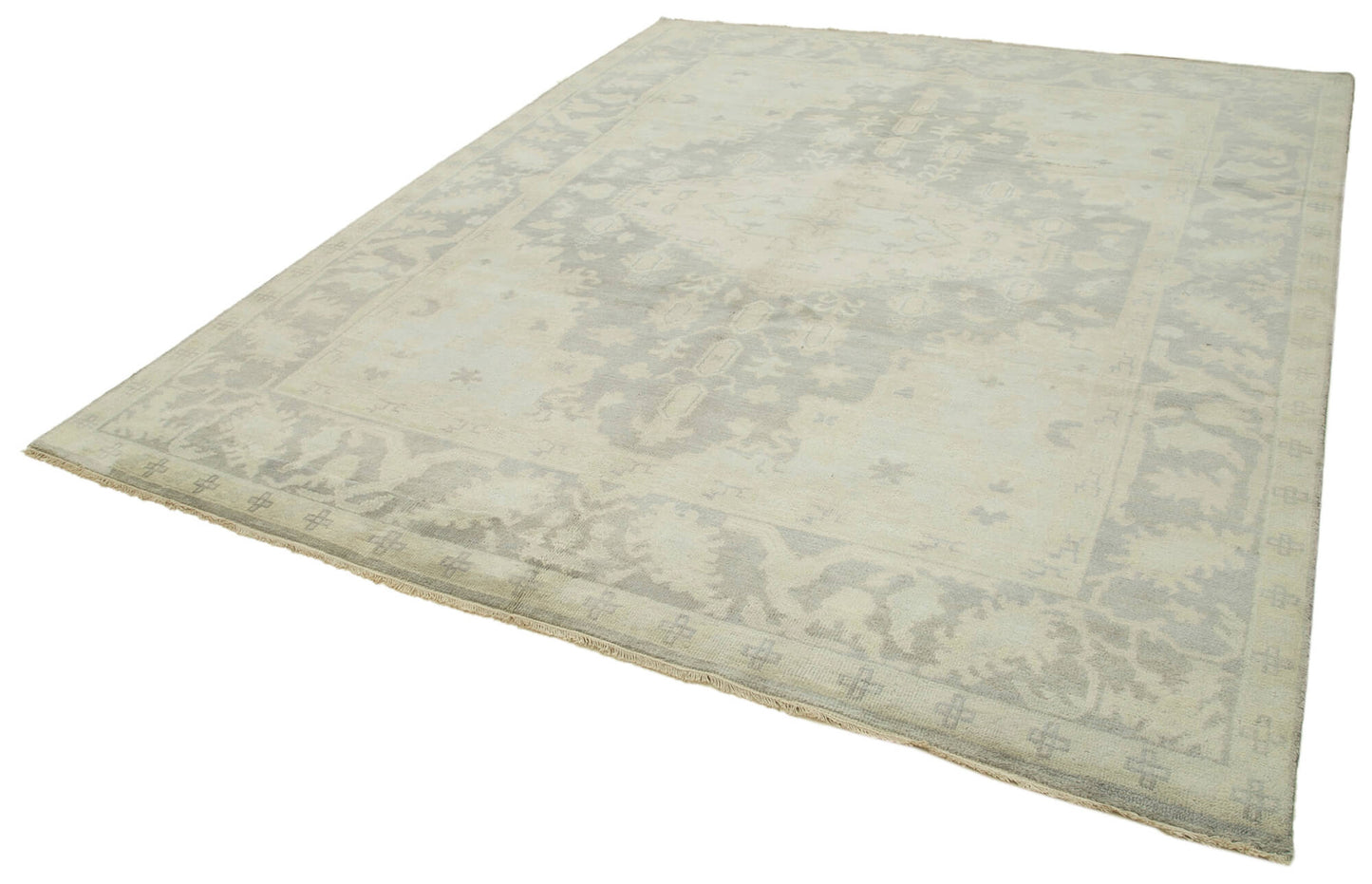 8x10 Beige Oushak Rug - 38430