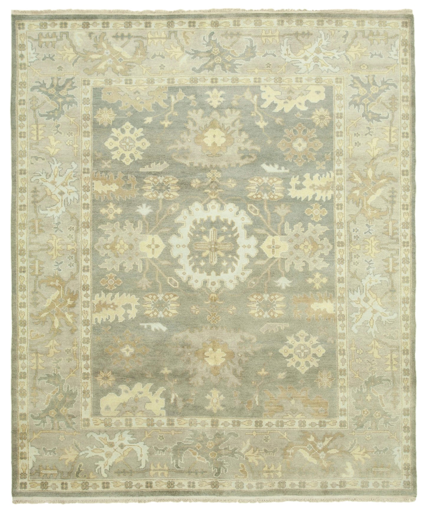 8x10 Beige Oushak Rug - 38450