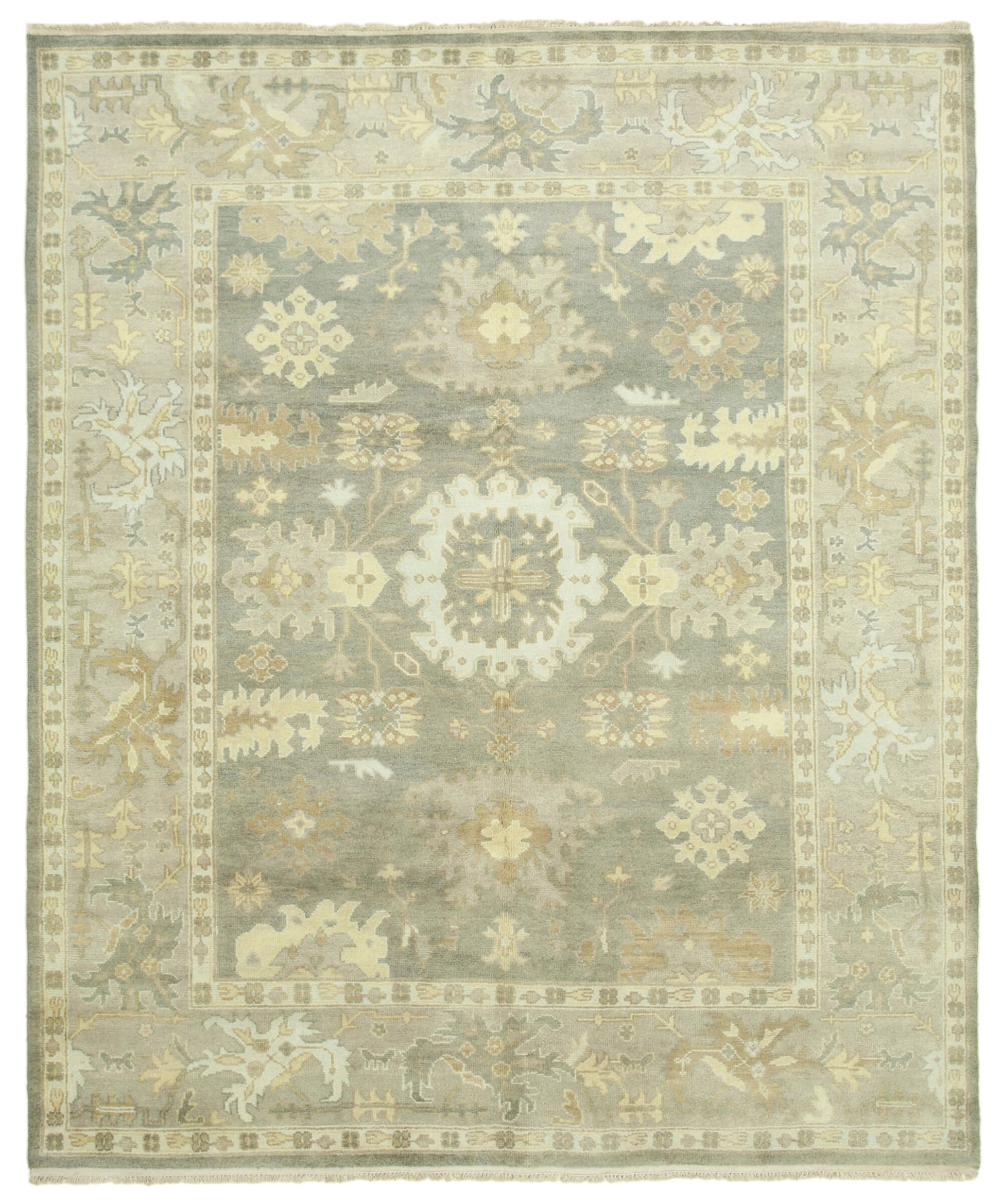 8x10 Beige Oushak Rug - 38450