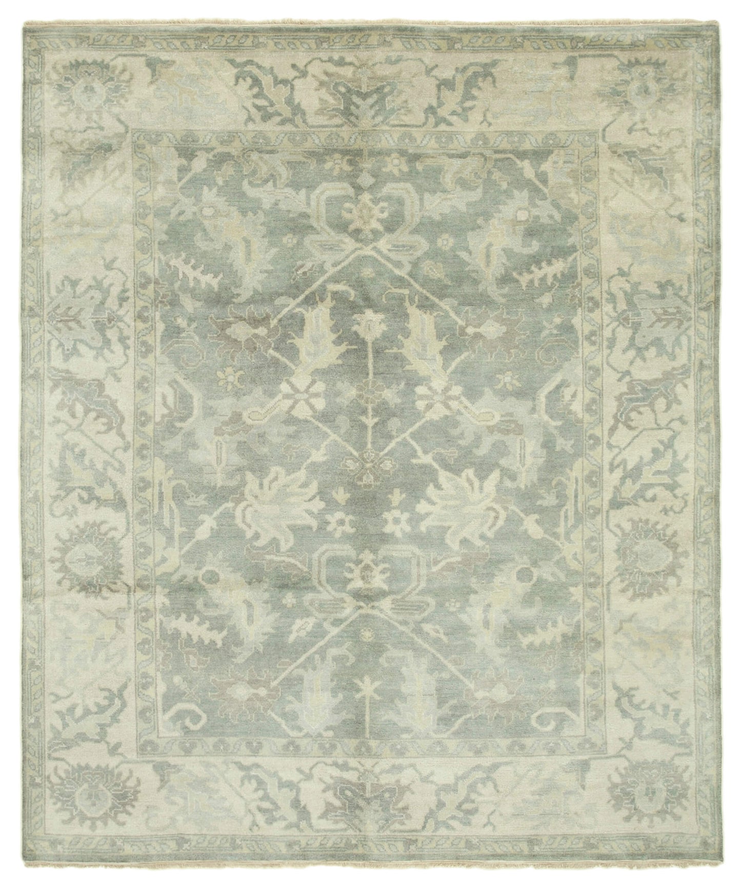 8x10 Beige Oushak Rug - 38466