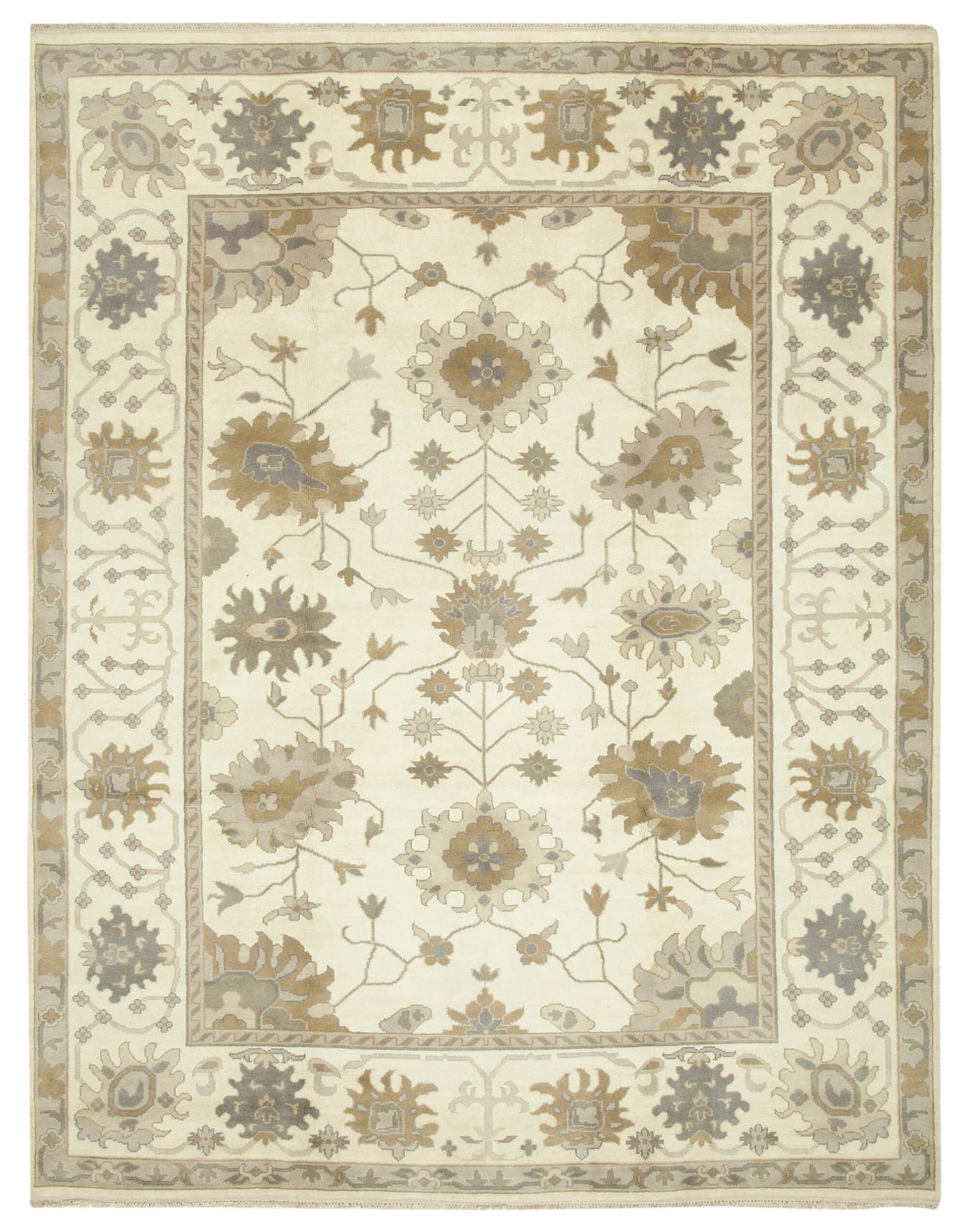 9x12 Beige Oushak Rug - 38502