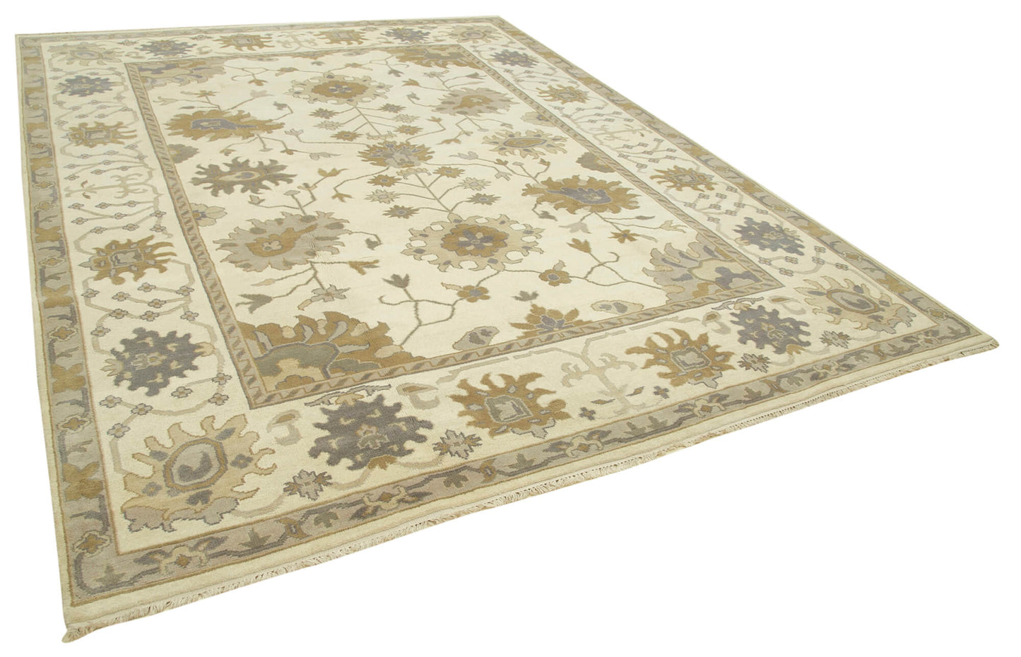 9x12 Beige Oushak Rug - 38502