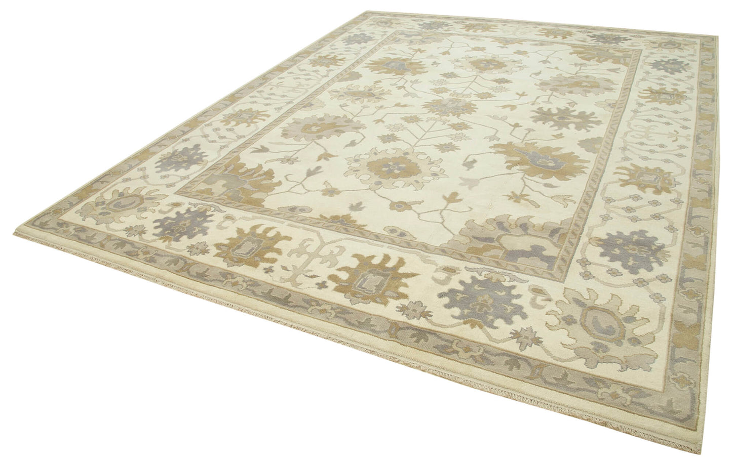 9x12 Beige Oushak Rug - 38502