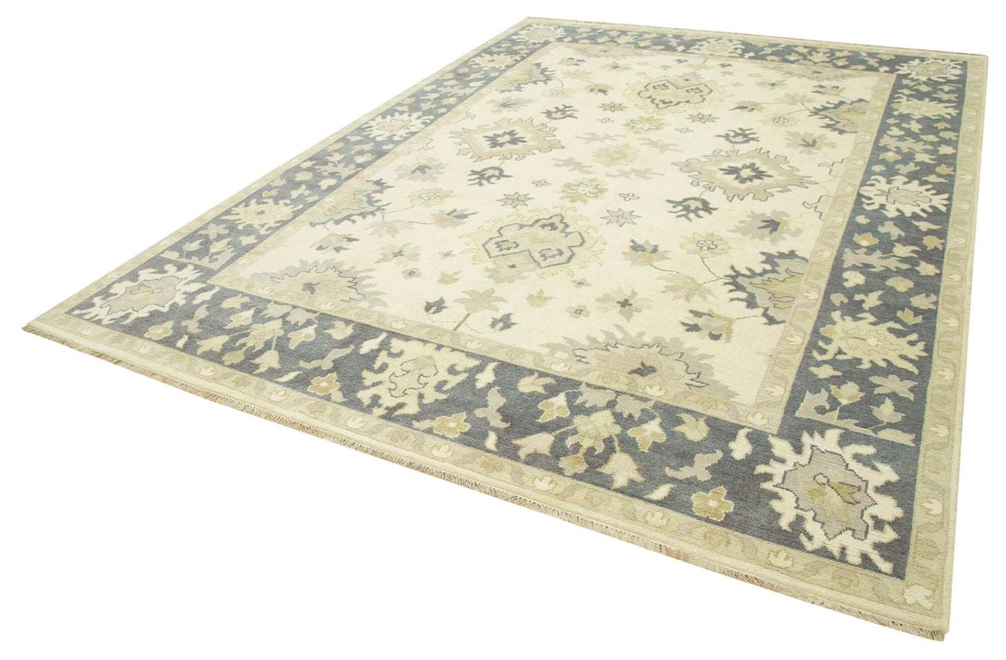 9x12 Beige Oushak Rug - 38509