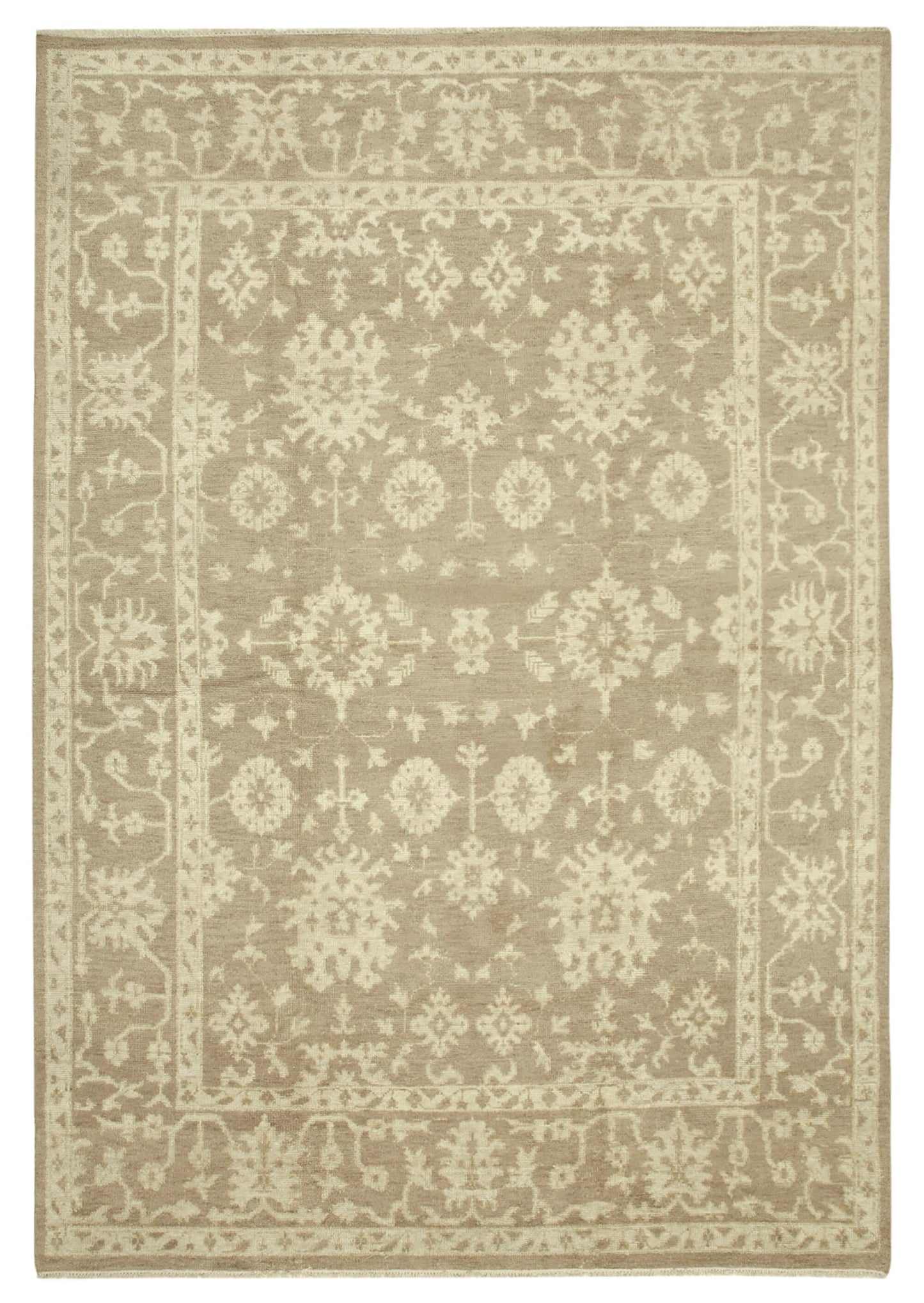 9x14 Beige Oushak Rug - 38576