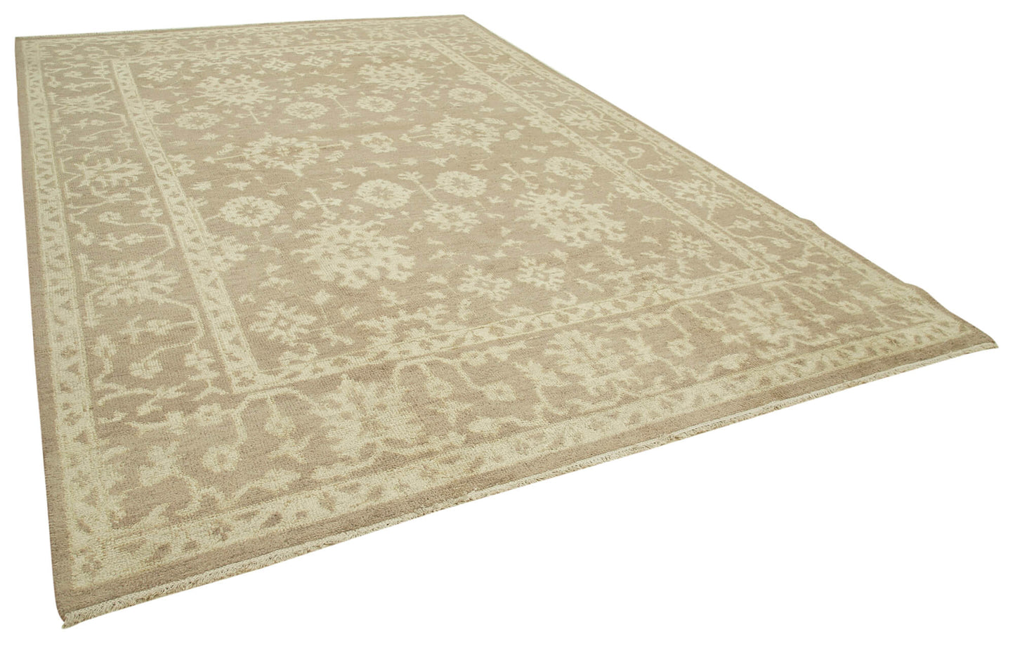 9x14 Beige Oushak Rug - 38576