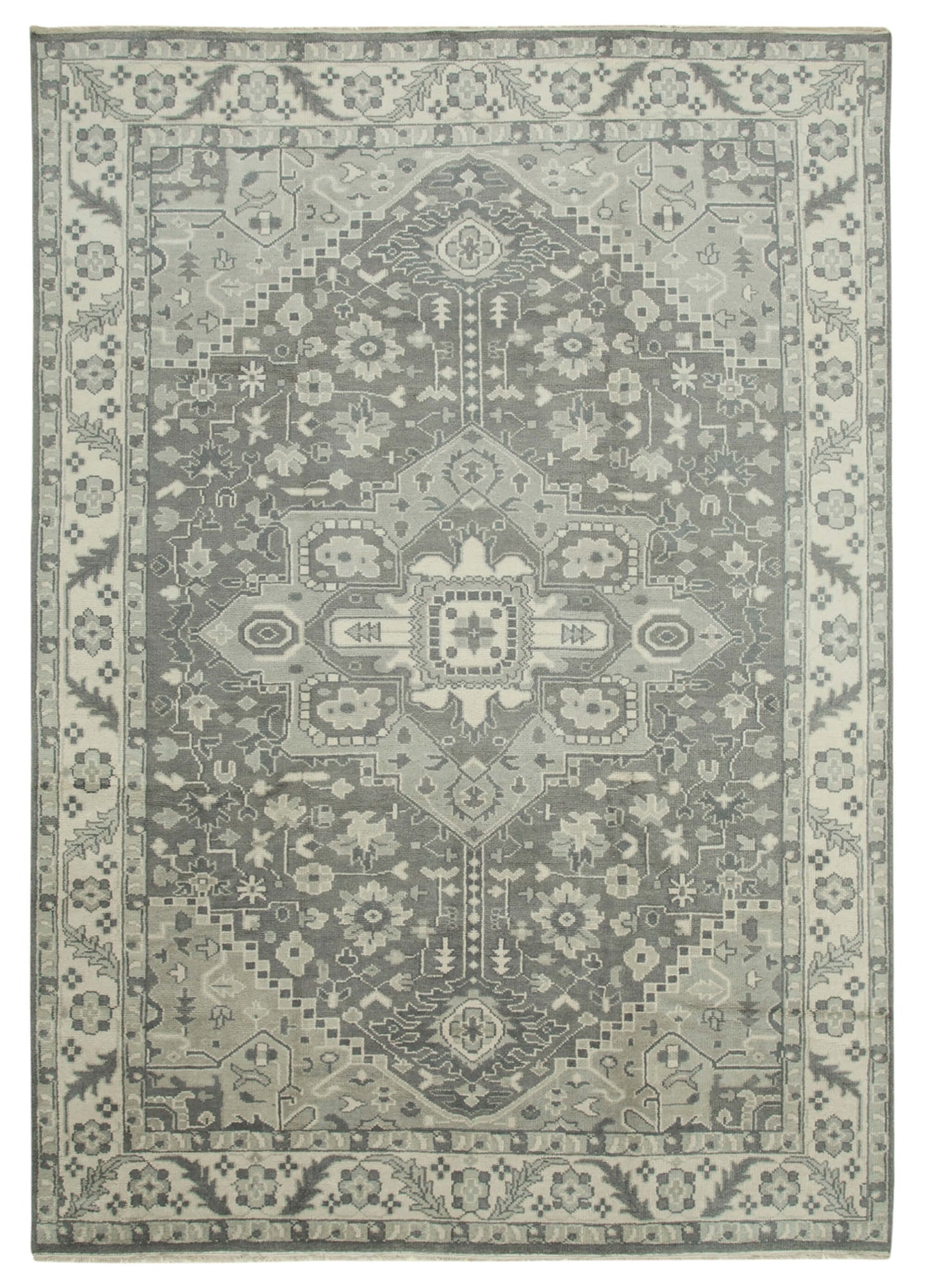 10x14 Beige Oushak Rug - 38583