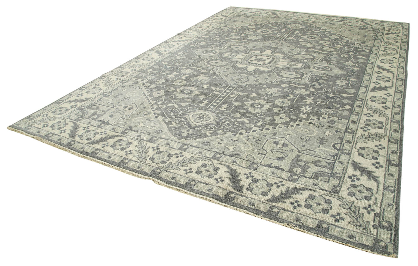 10x14 Beige Oushak Rug - 38583