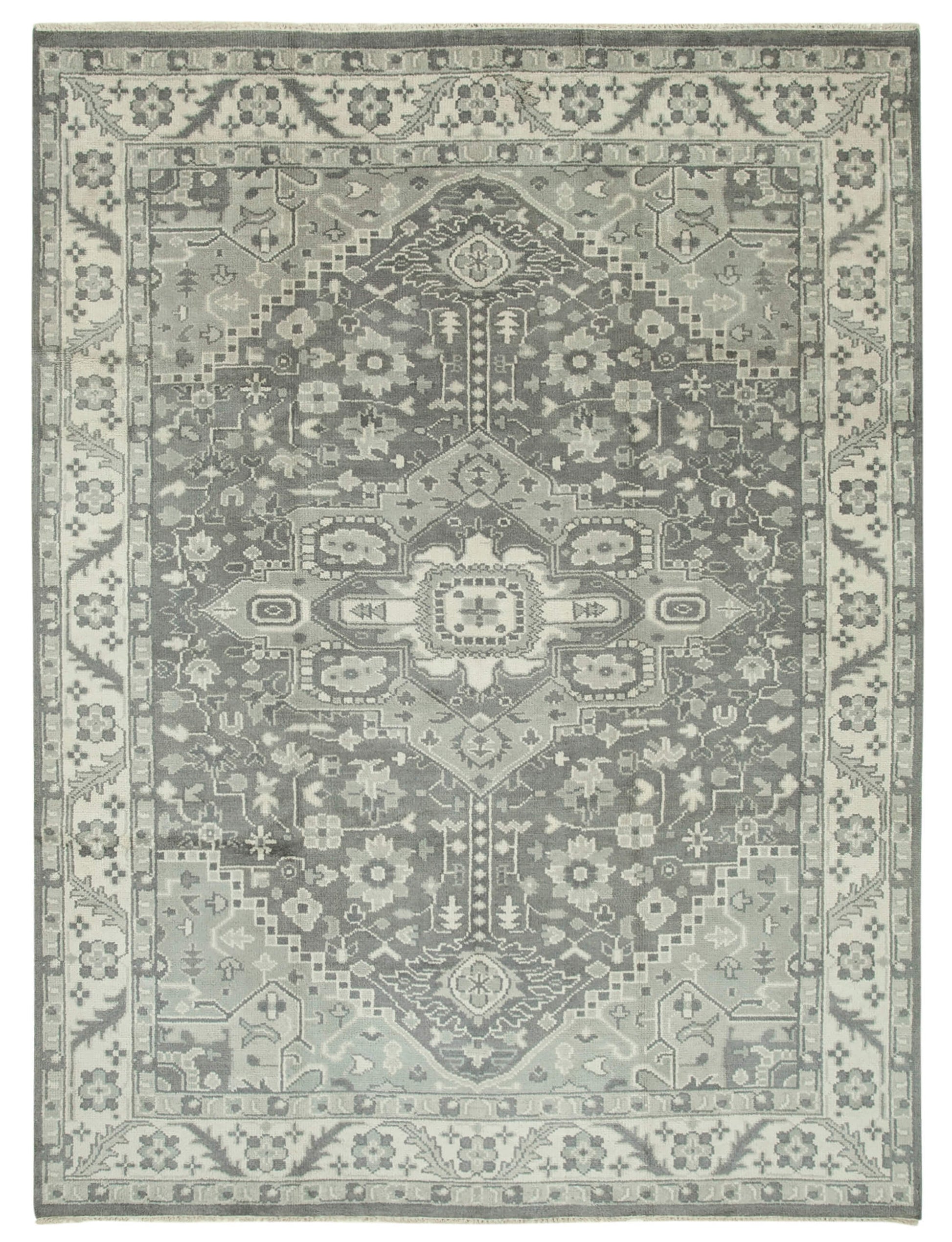 9x12 Grey Oushak Rug - 38600