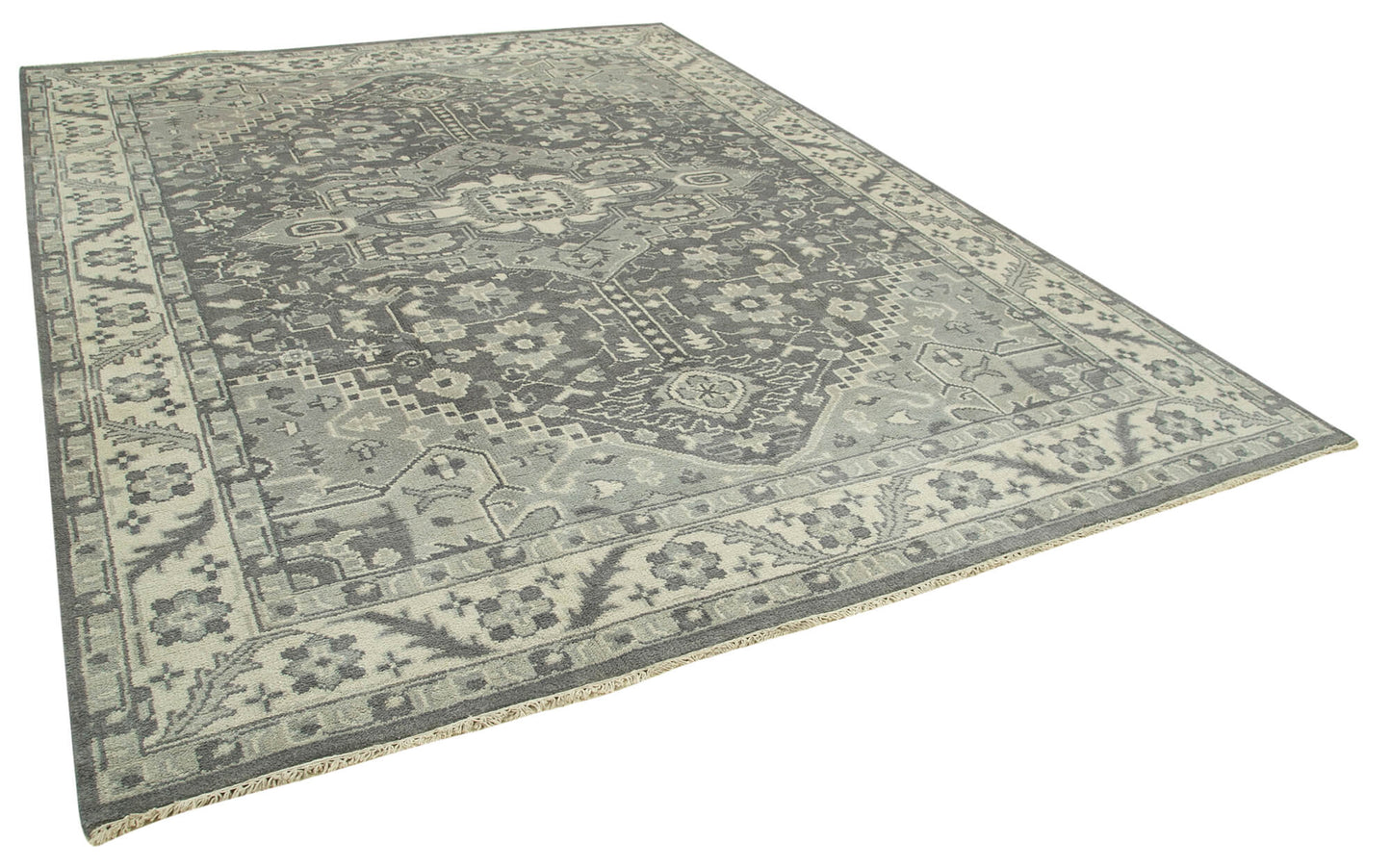 9x12 Grey Oushak Rug - 38600