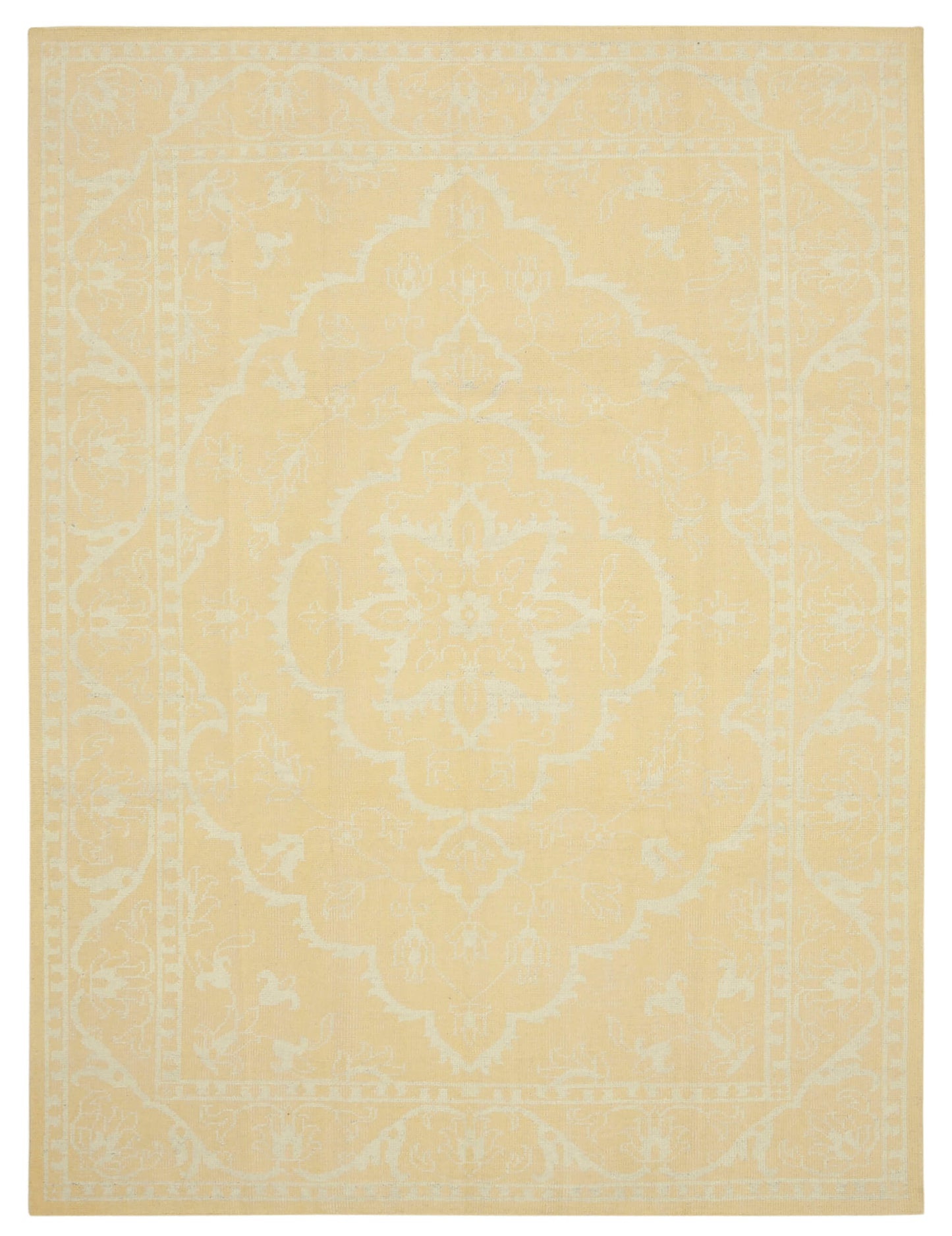 9x12 Yellow Oushak Rug - 38607