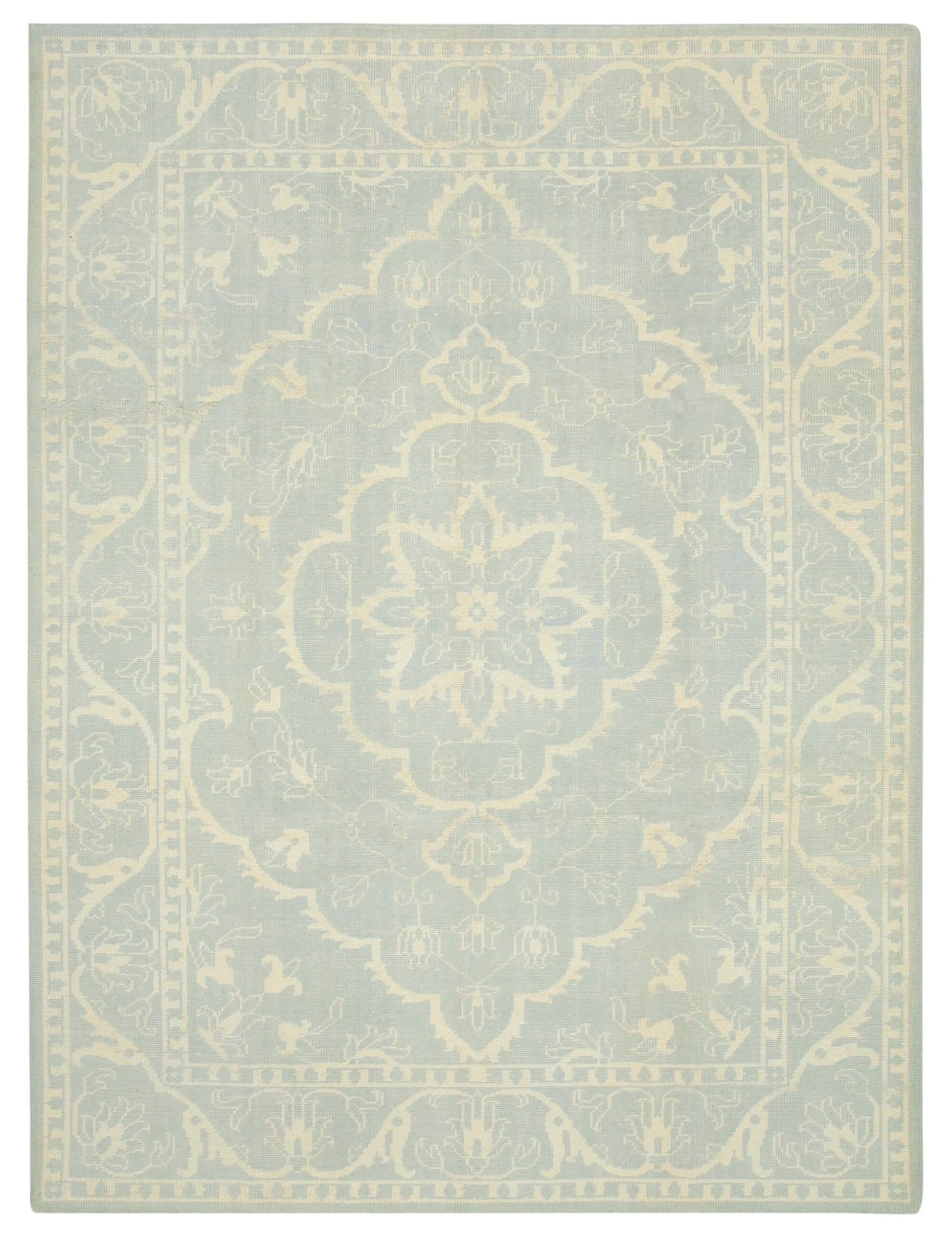 9x12 Beige Oushak Rug - 38610