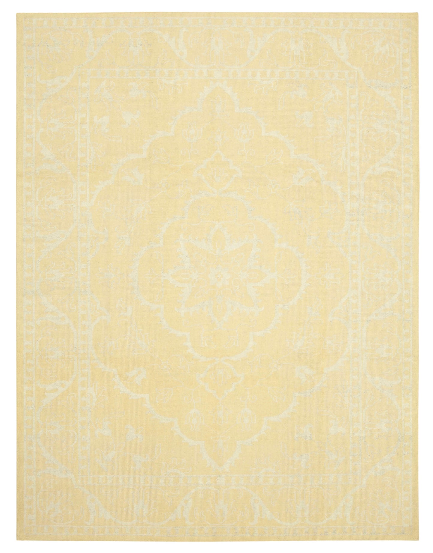 9x12 Yellow Oushak Rug - 38616