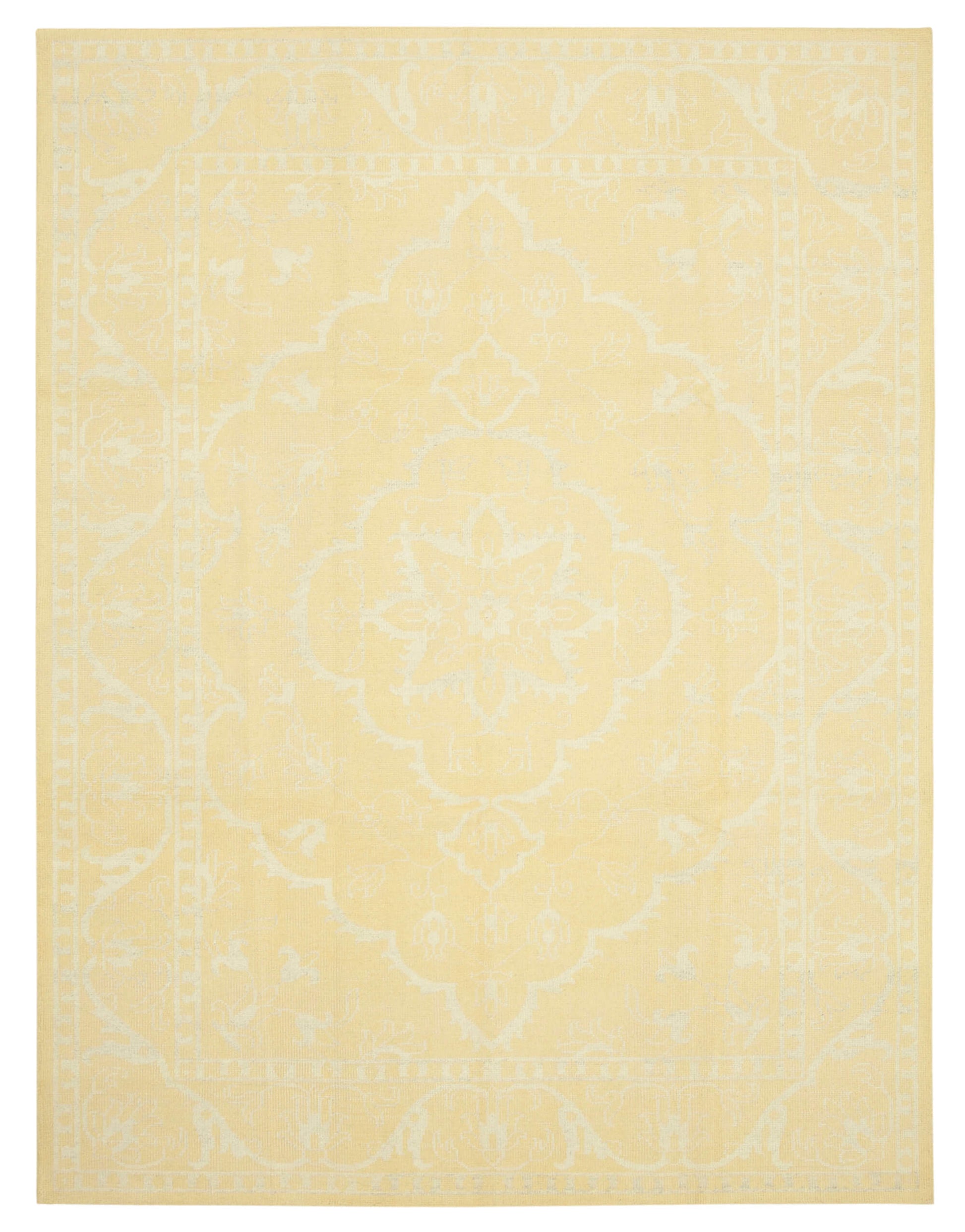 9x12 Yellow Oushak Rug - 38616