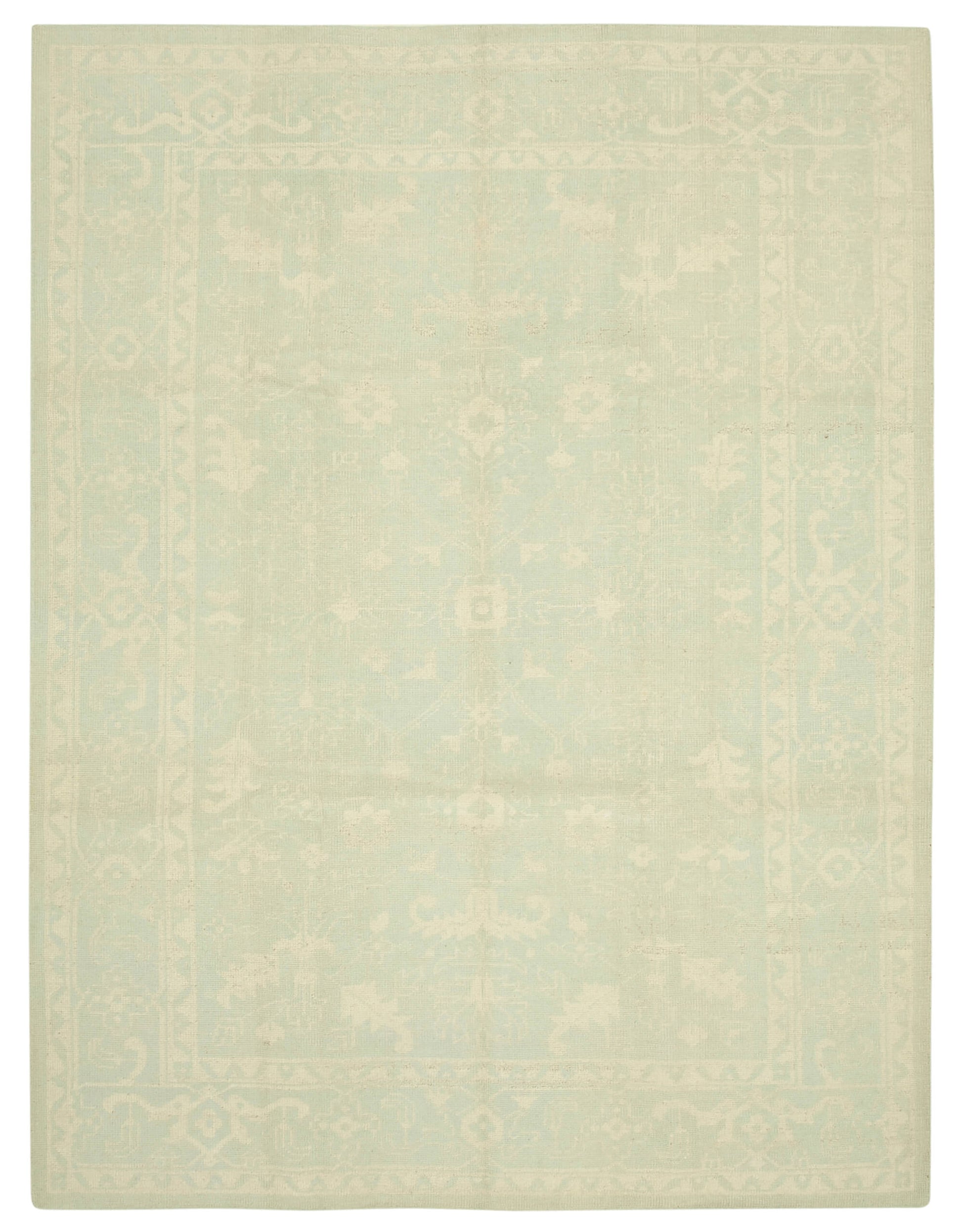 9x12 Beige Oushak Rug - 38617