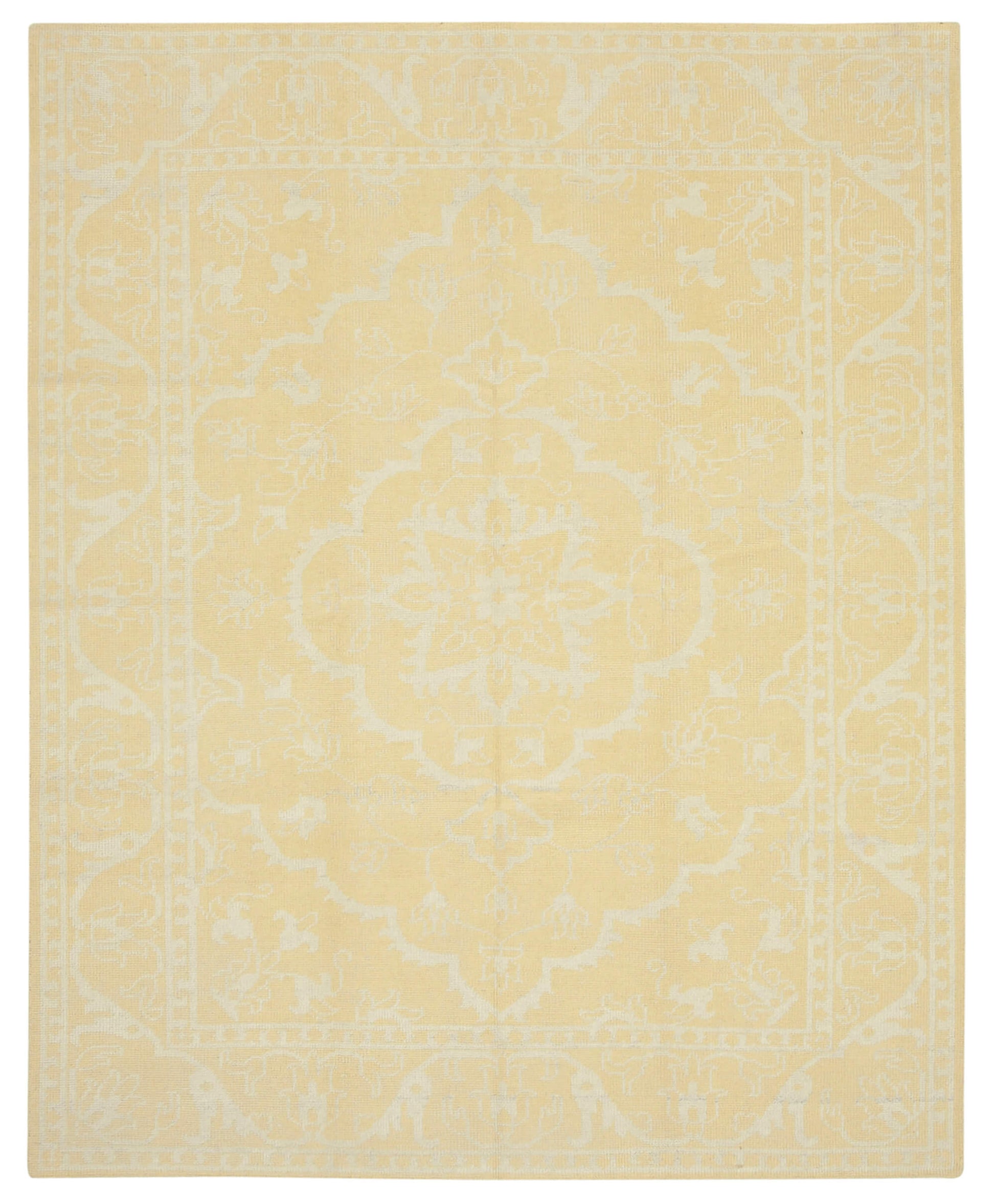 8x10 Yellow Oushak Rug - 38628