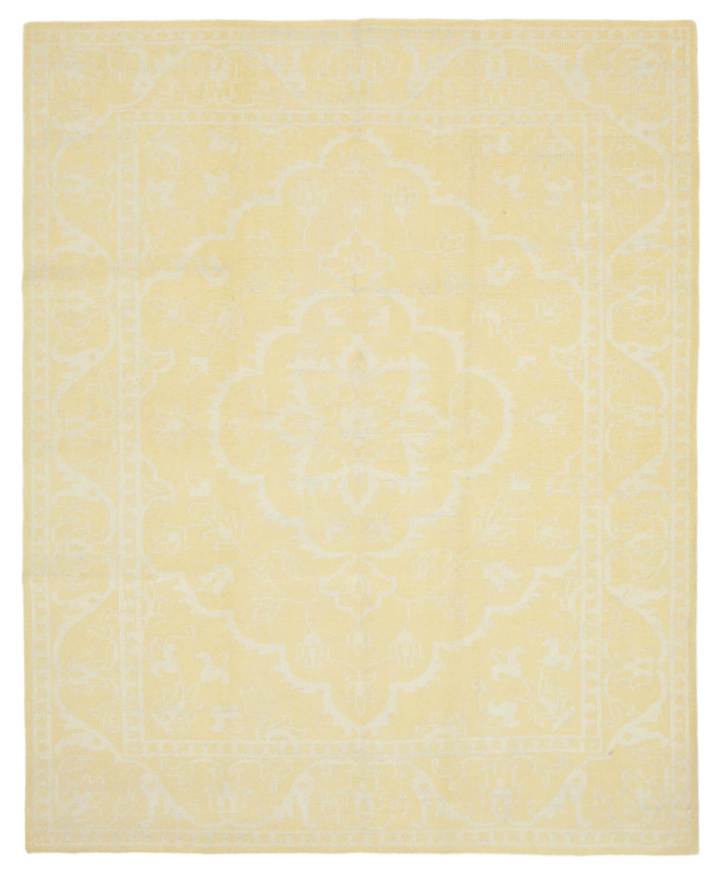 8x10 Yellow Oushak Rug - 38629