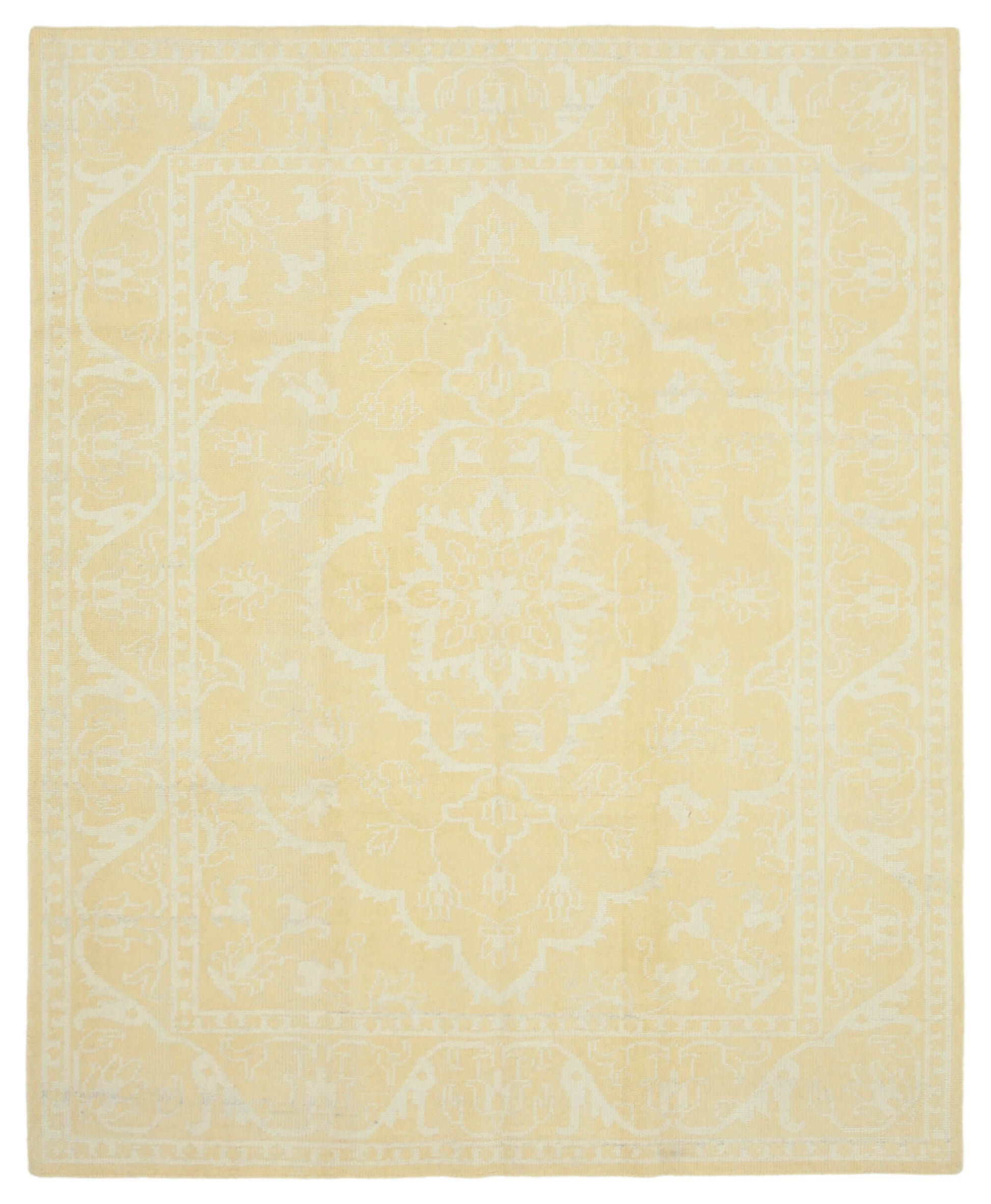 8x10 Yellow Oushak Rug - 38630