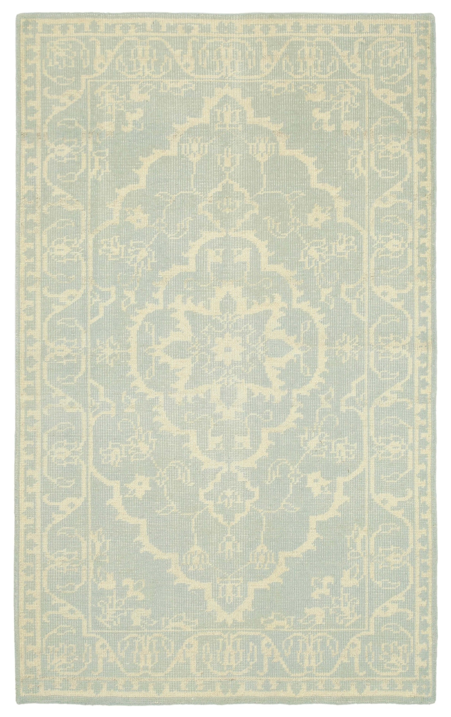 5x8 Beige Oushak Rug - 38632