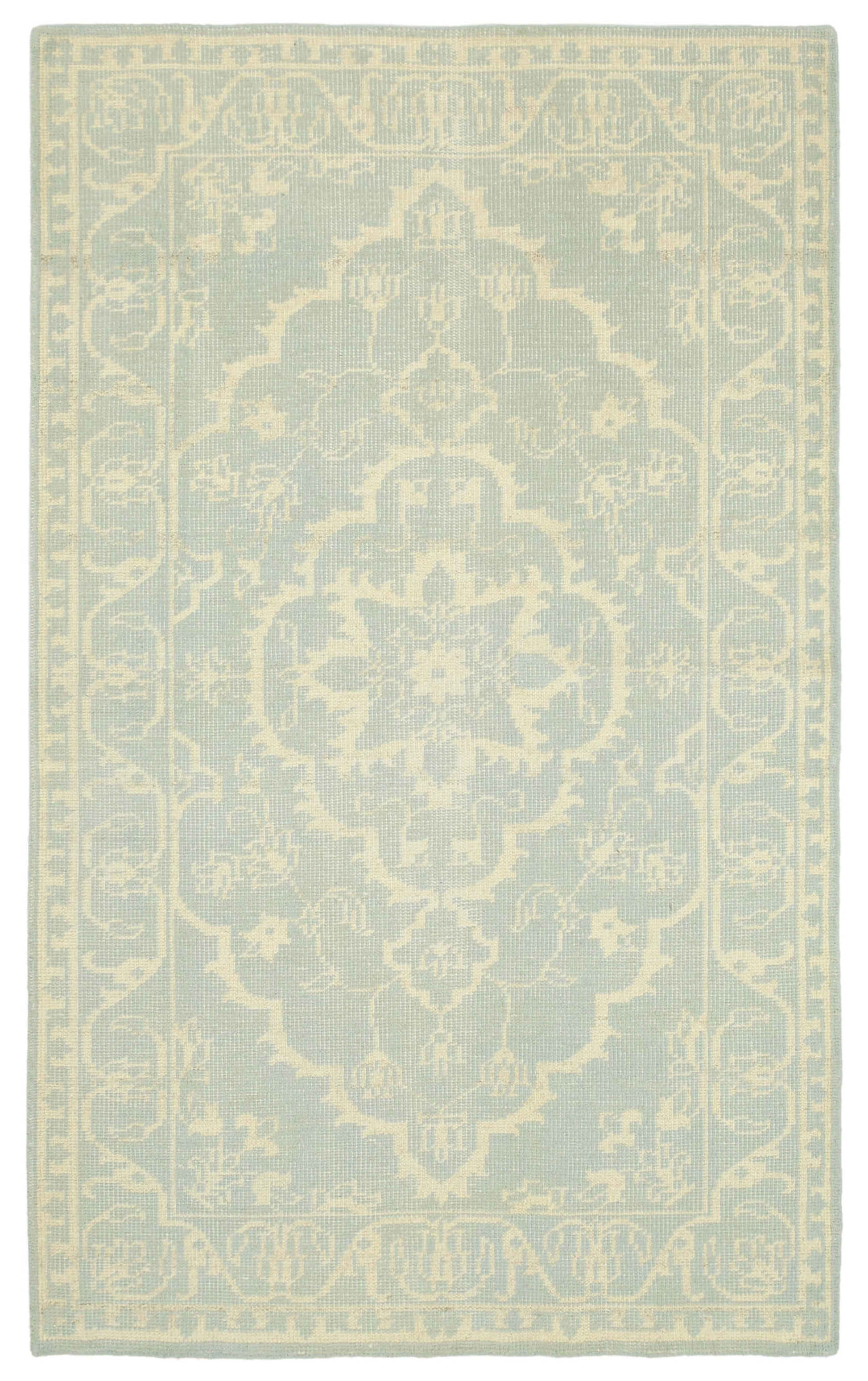 5x8 Beige Oushak Rug - 38632