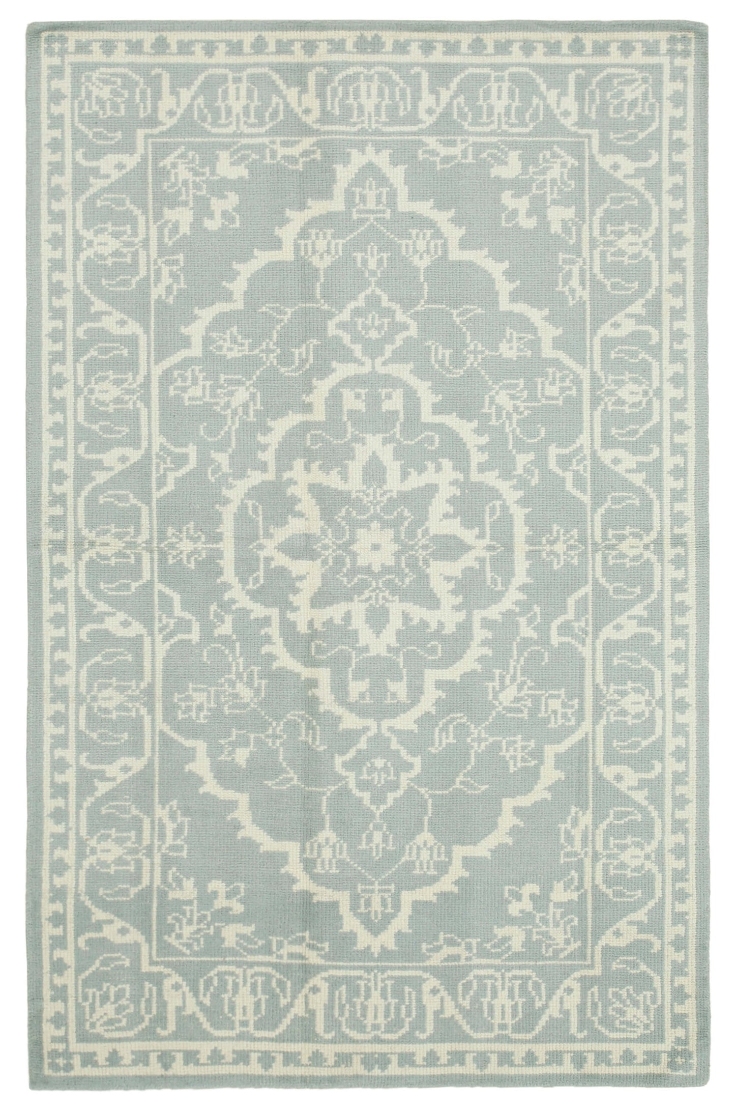 5x8 Beige Oushak Rug - 38633