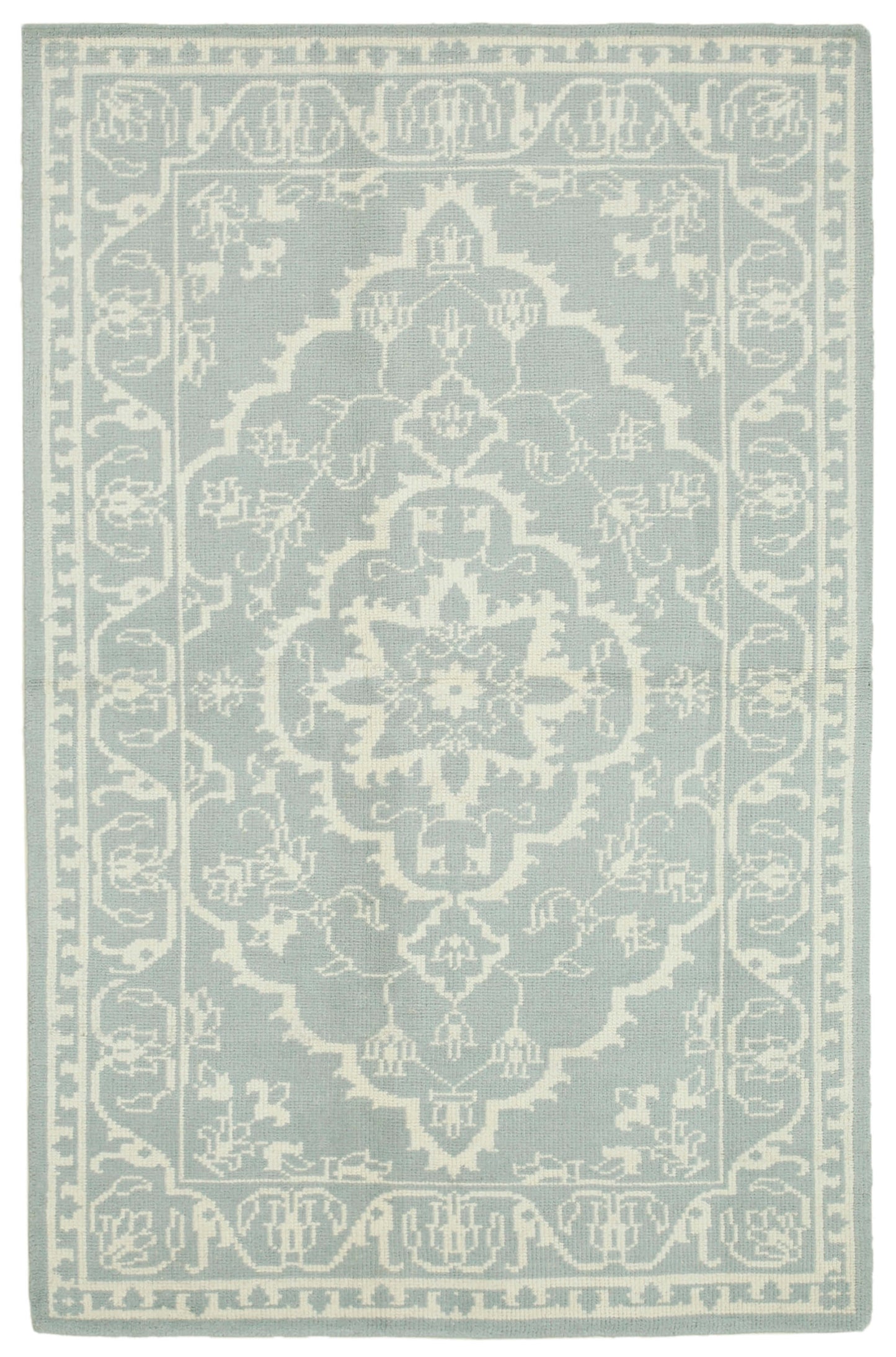 5x8 Beige Oushak Rug - 38634