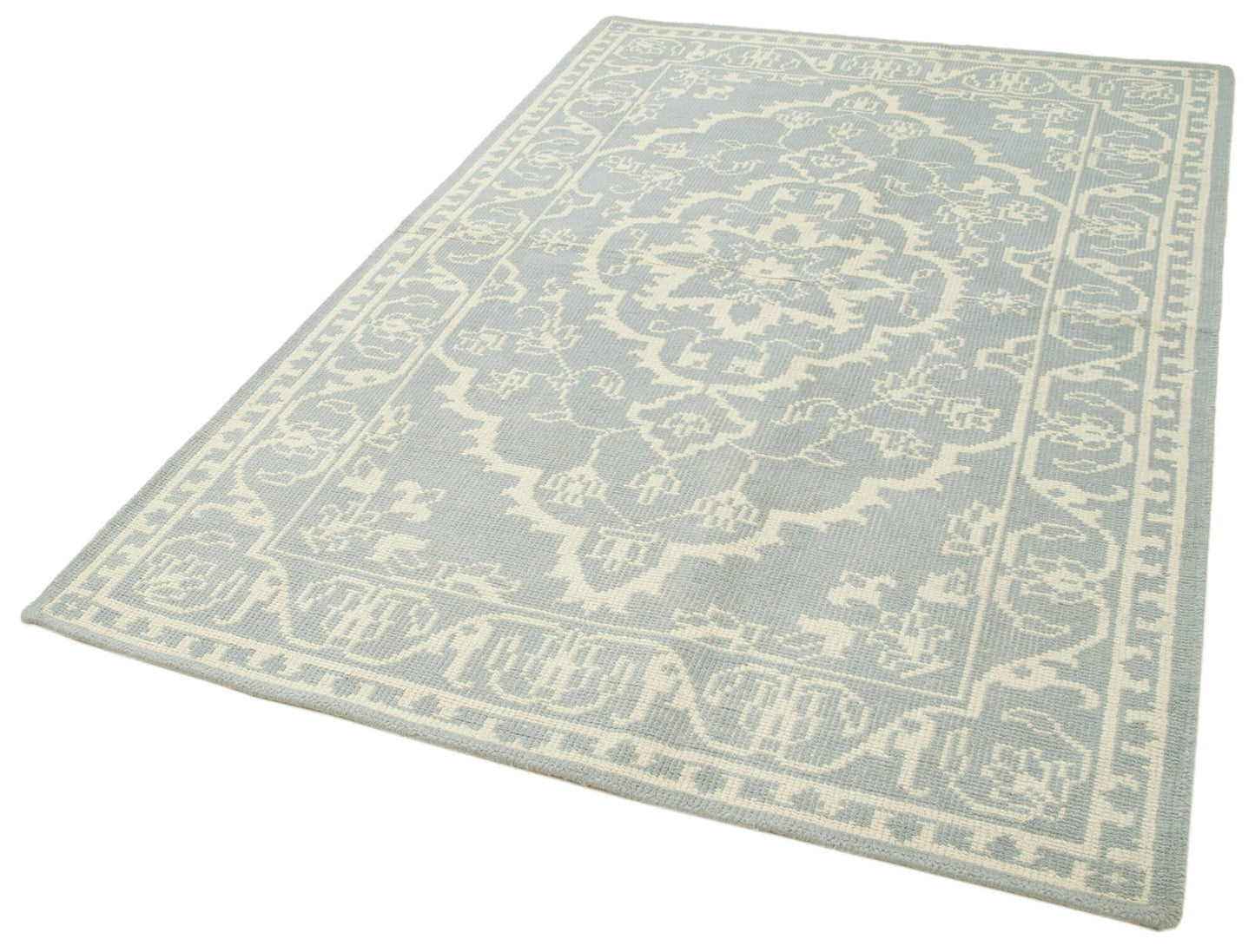 5x8 Beige Oushak Rug - 38634