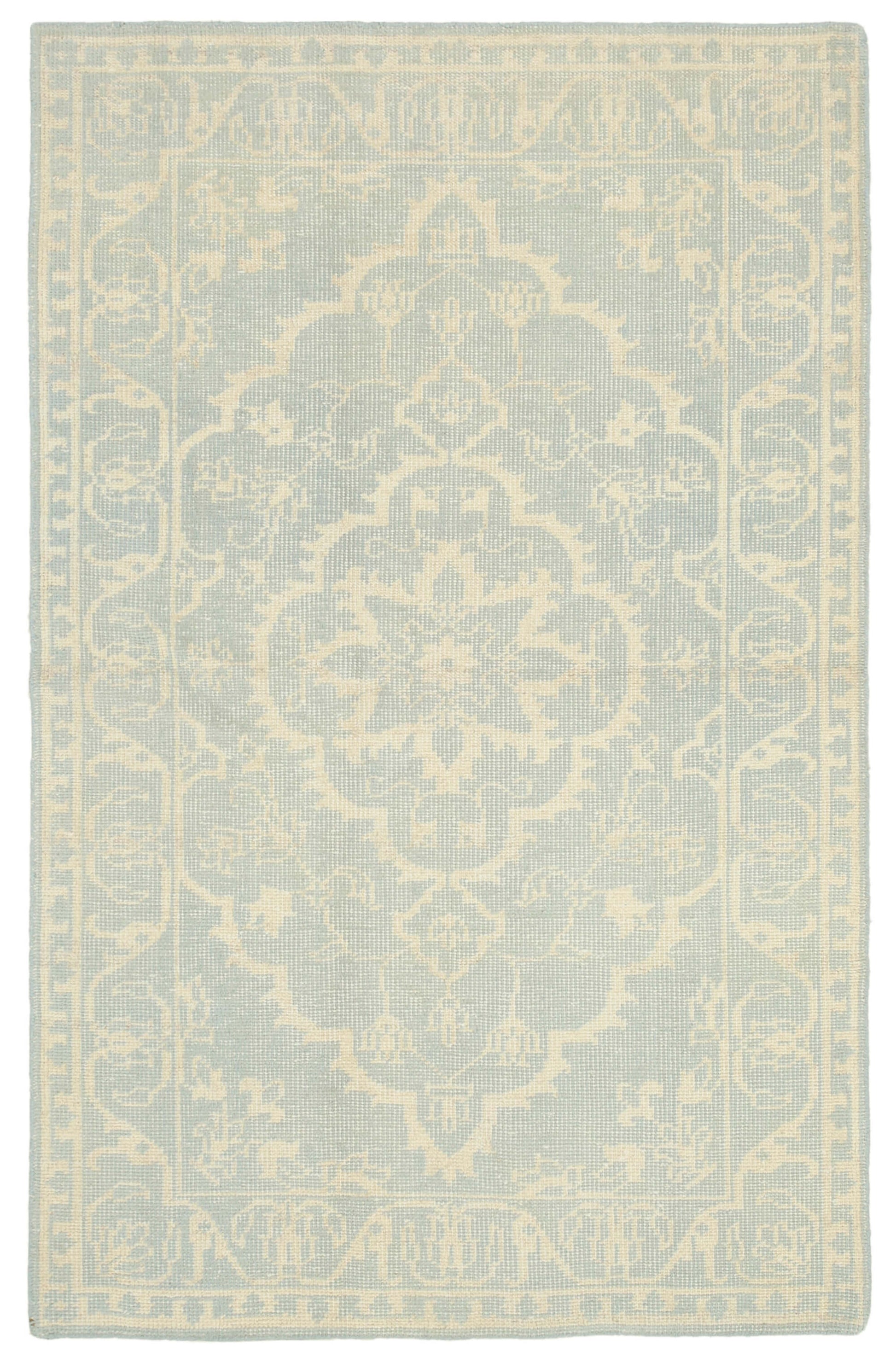 5x8 Beige Oushak Rug - 38635