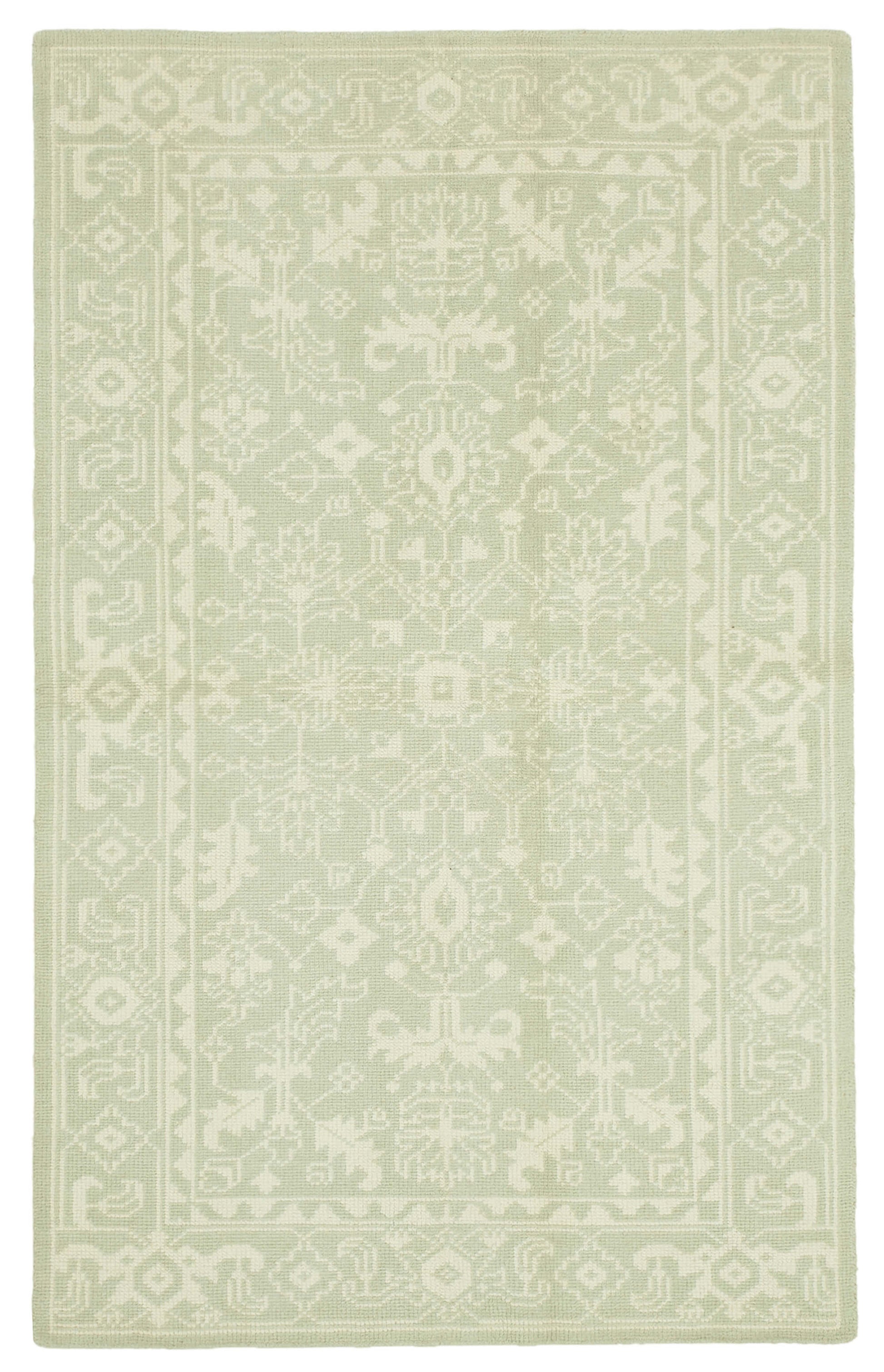 5x8 Beige Oushak Rug - 38636