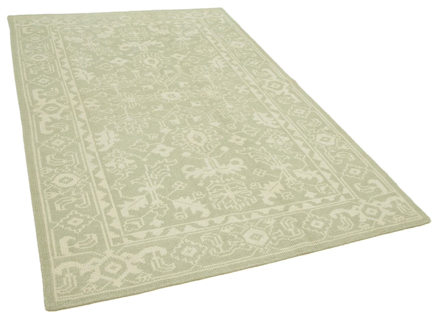 5x8 Beige Oushak Rug - 38636