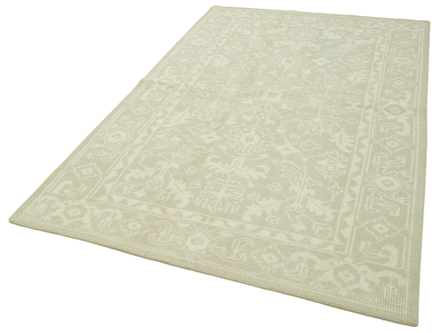 5x8 Beige Oushak Rug - 38636