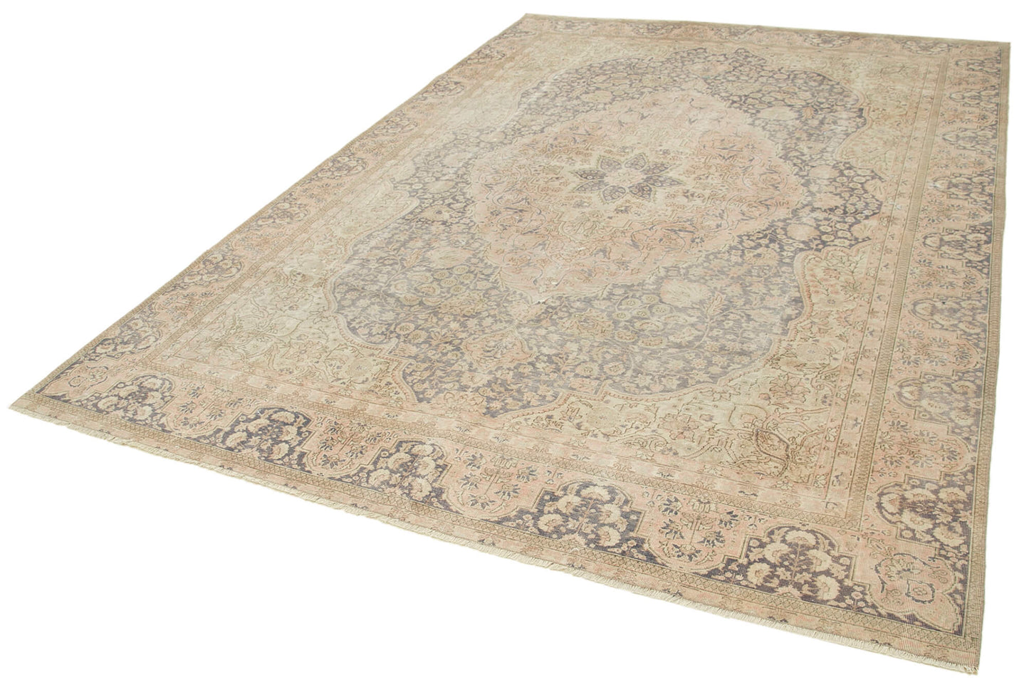 7x10 Beige Vintage Rug - 38780