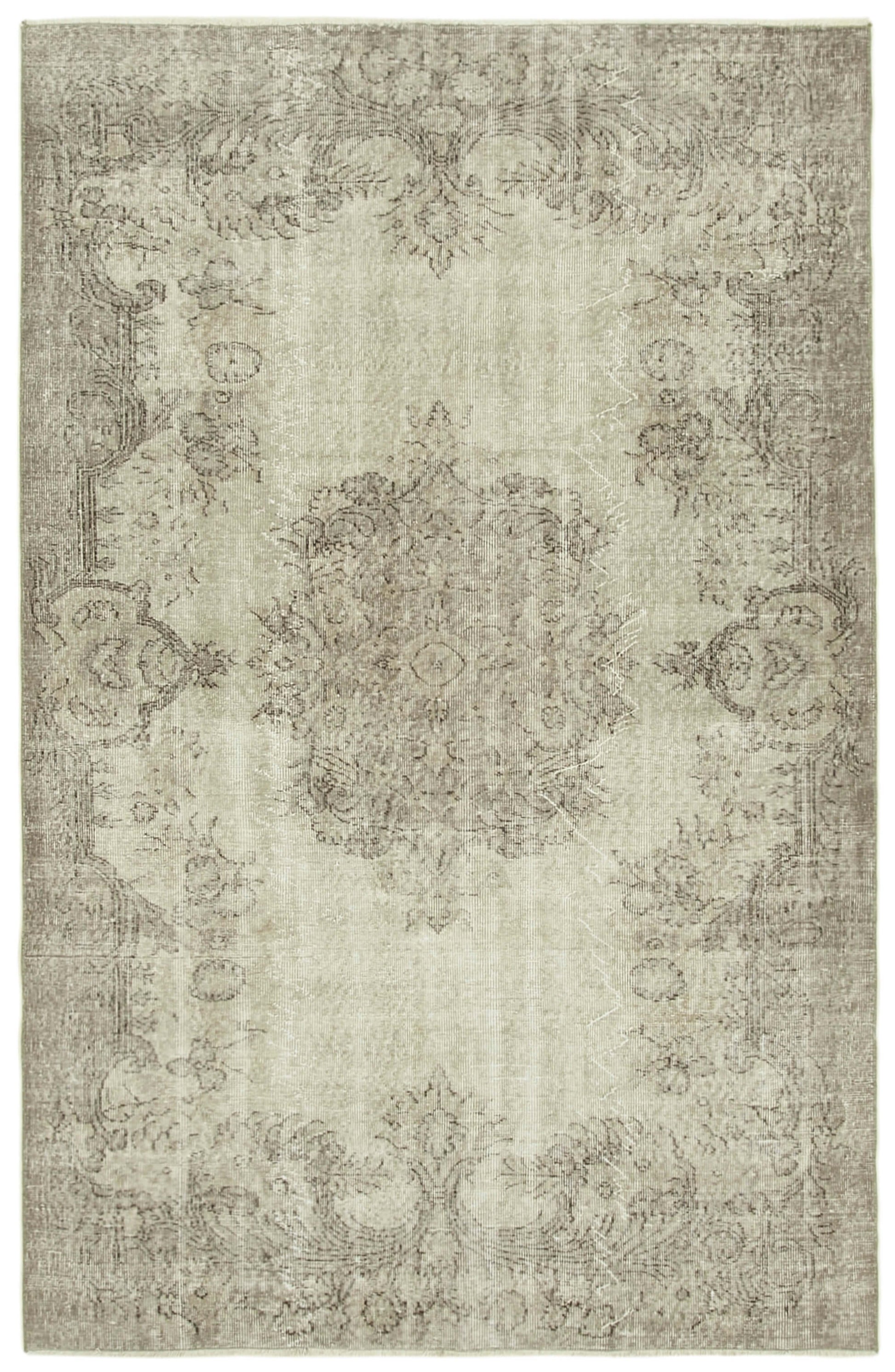 5x8 Beige Overdyed Rug - 39328