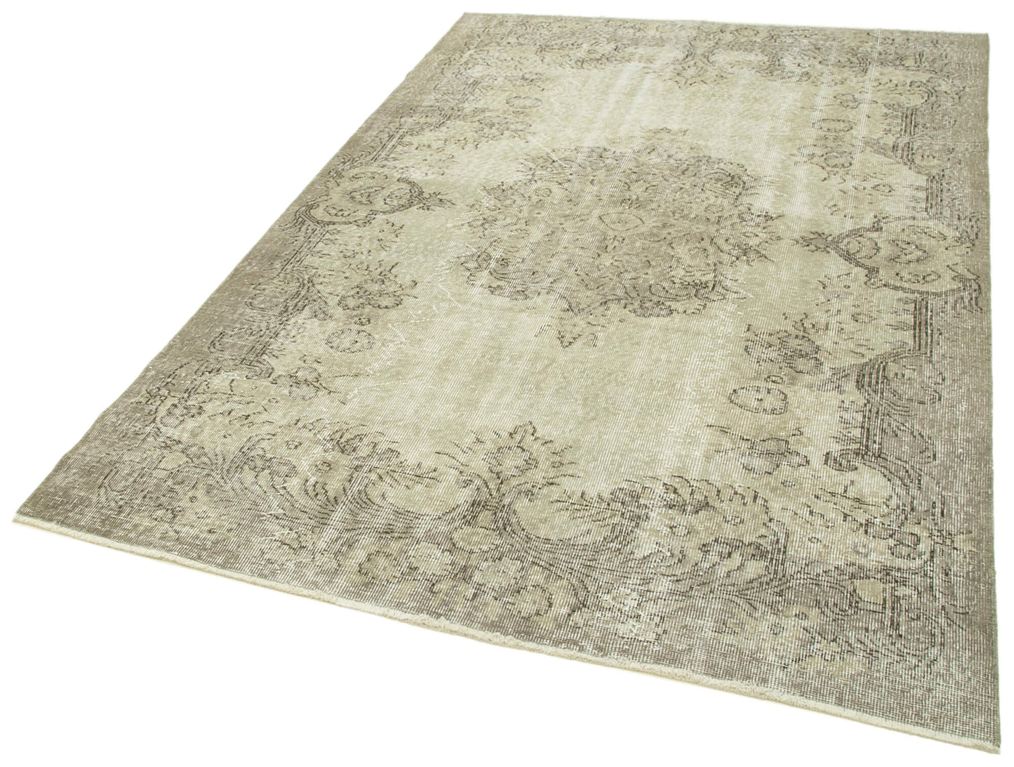 5x8 Beige Overdyed Rug - 39328