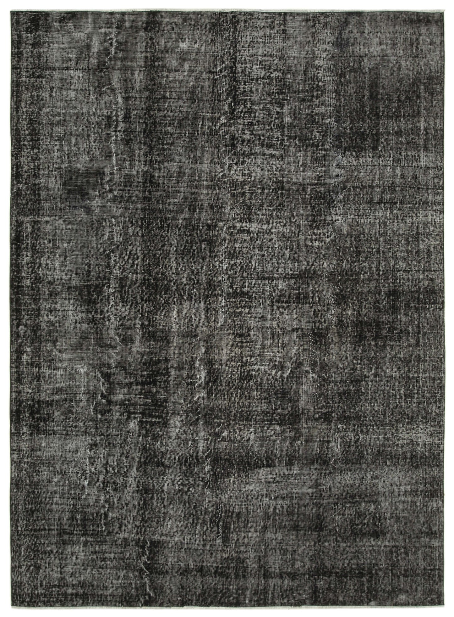 7x9 Black Overdyed Rug - 39329