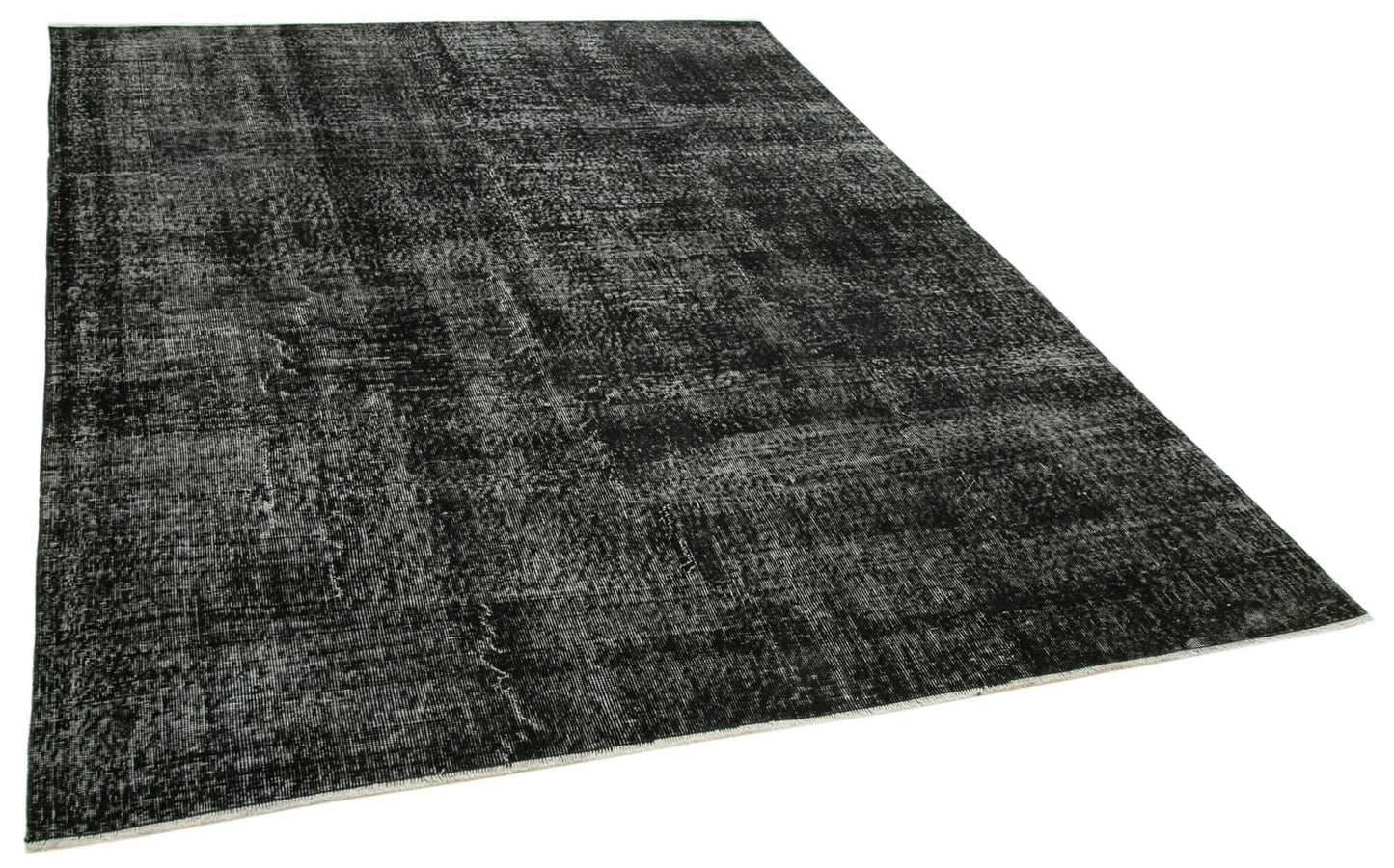 7x9 Black Overdyed Rug - 39329