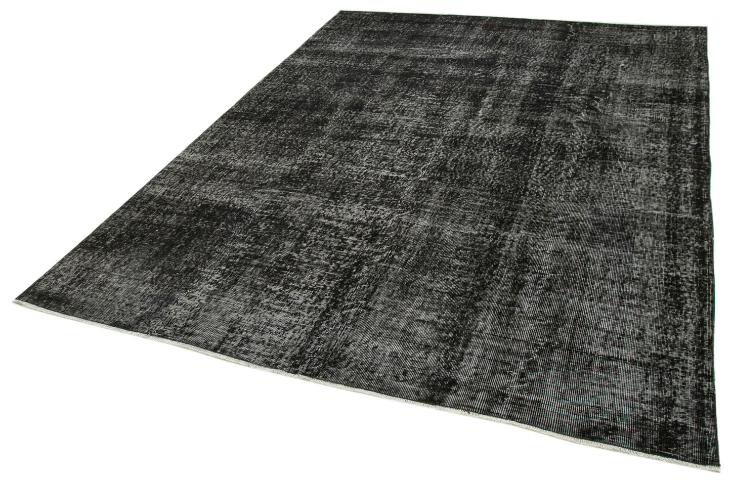 7x9 Black Overdyed Rug - 39329