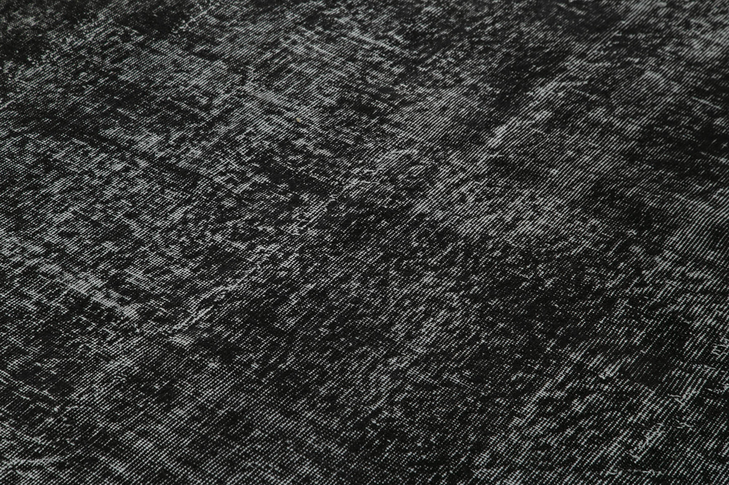 7x9 Black Overdyed Rug - 39329