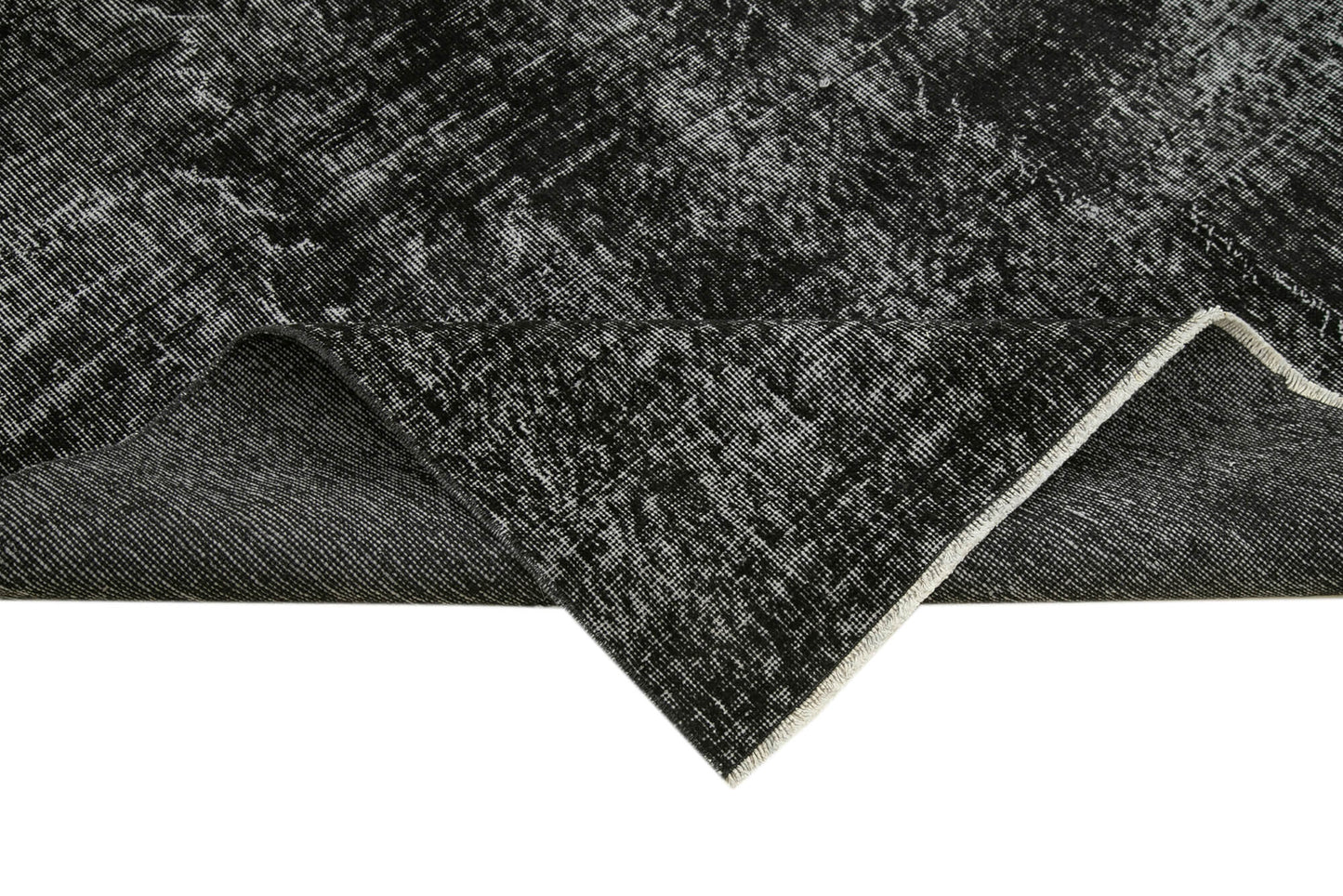 7x9 Black Overdyed Rug - 39329