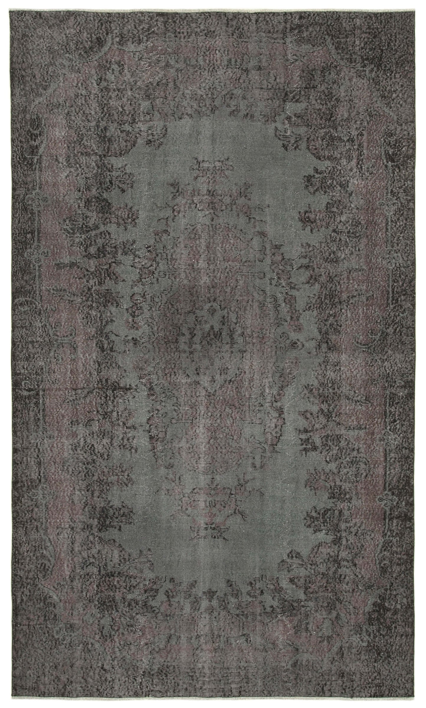 6x10 Black Overdyed Rug - 39340