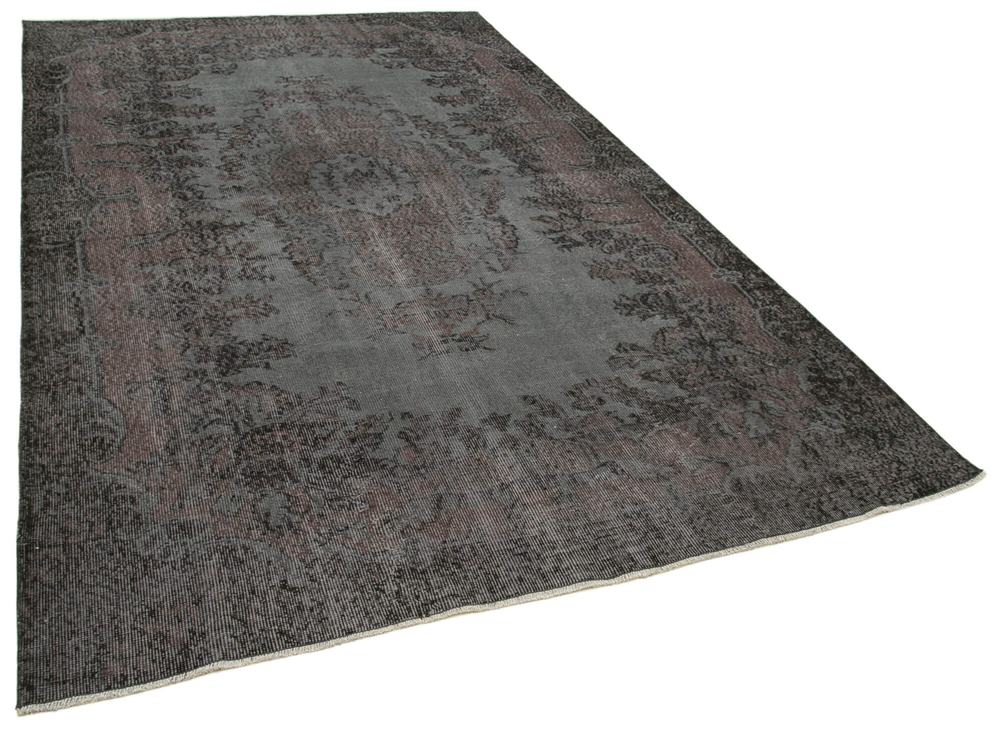 6x10 Black Overdyed Rug - 39340