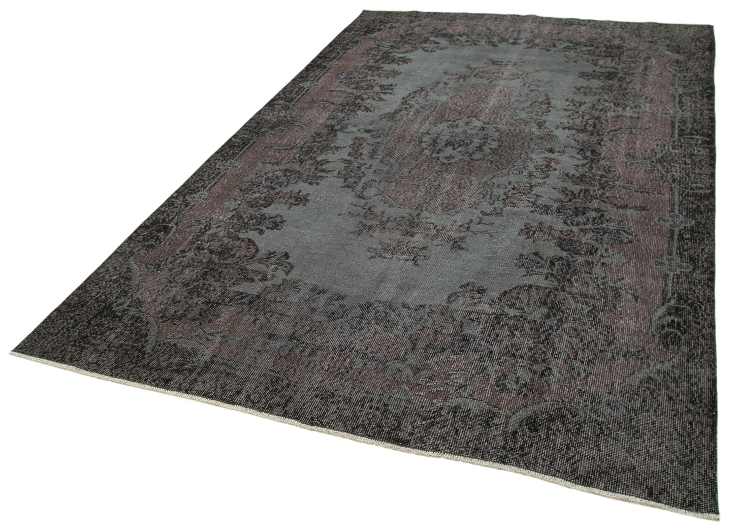 6x10 Black Overdyed Rug - 39340