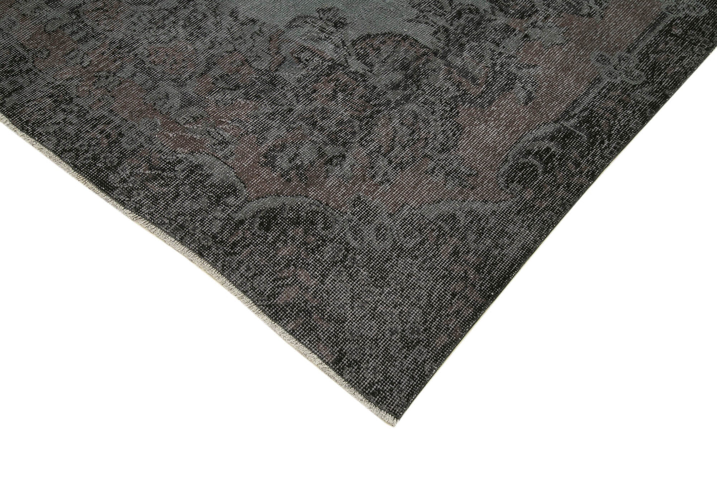 6x10 Black Overdyed Rug - 39340